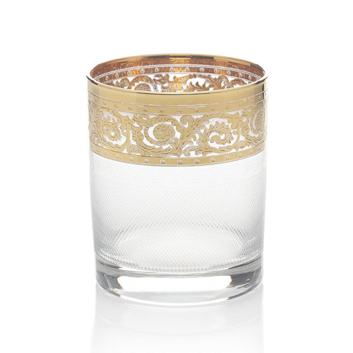 Combi Angelique Short Tumblers - Clear And Gold, Set Of 6 - G369Z-27/1