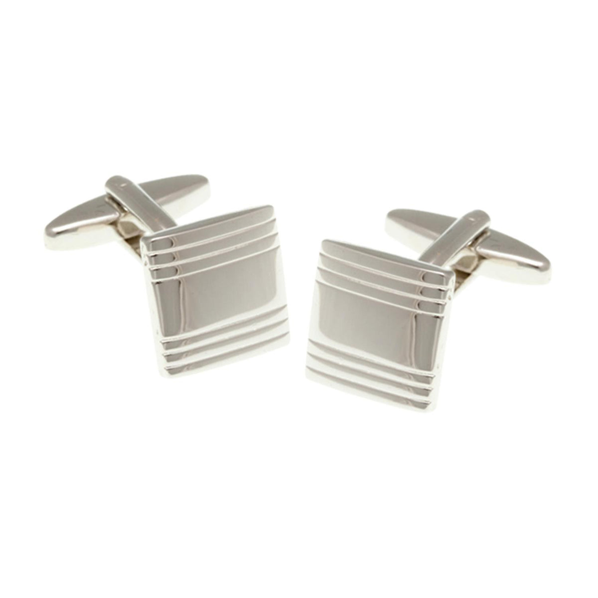 Elizabeth Parker Elizabeth Parker Striped Square Cufflinks - Aepcb028 Na