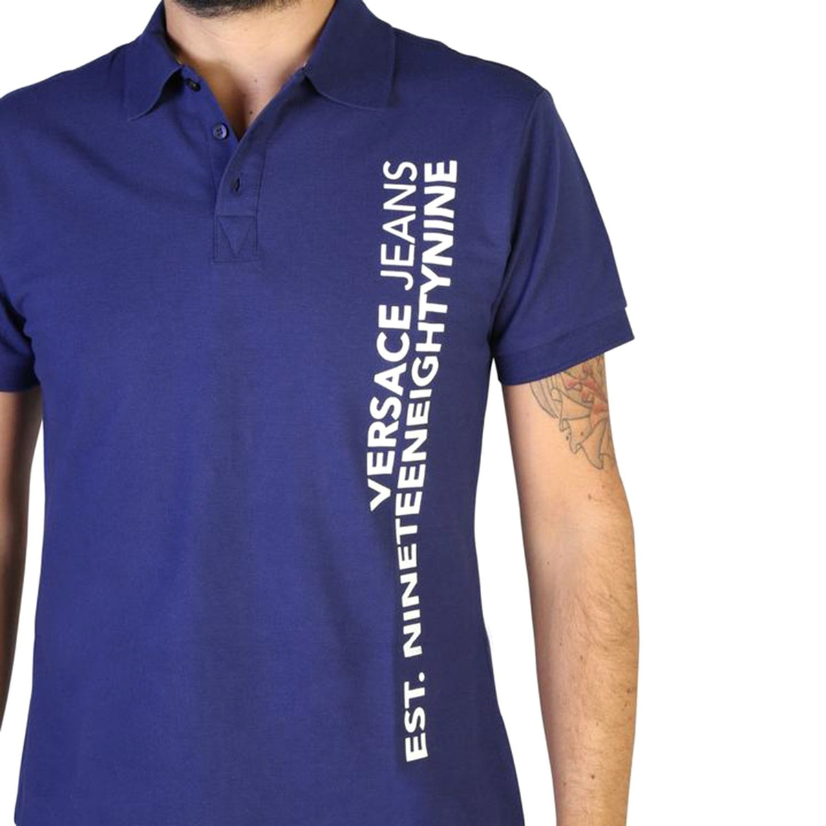 Versace Polo T-Shirt - Blue - Gtb7P6 221