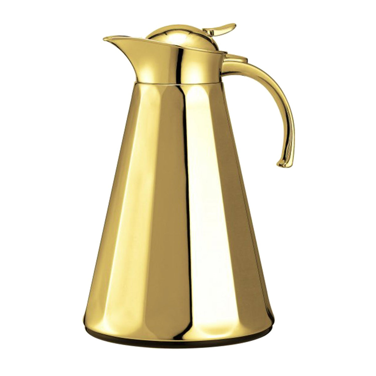 Xtra Peak Facet Vacuum Flask with Chain Glass Refill - Gold, 1 Litre - V-1026RG