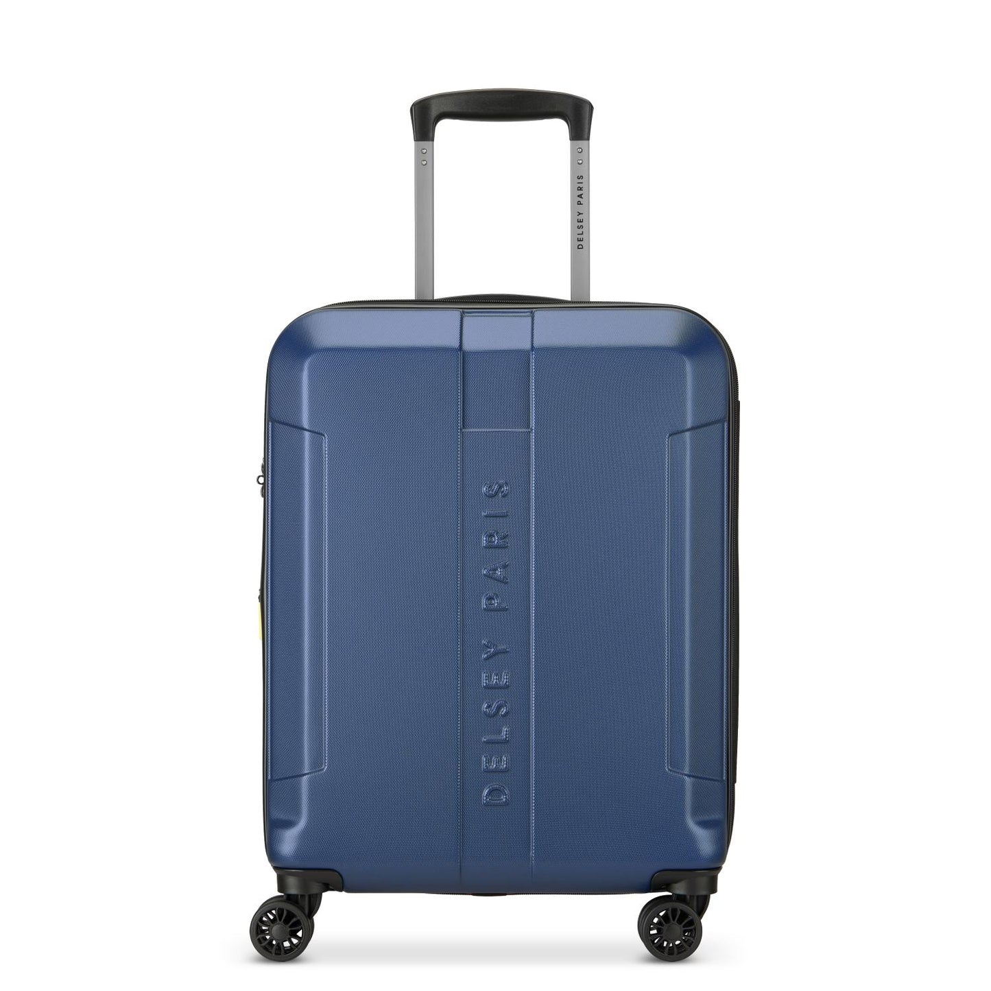 Delsey Paris Depart Hard 61cm Hardcase Expandable 4 Double Wheel Cabin Luggage Trolley Case Navy Blue - 00314580522 X9