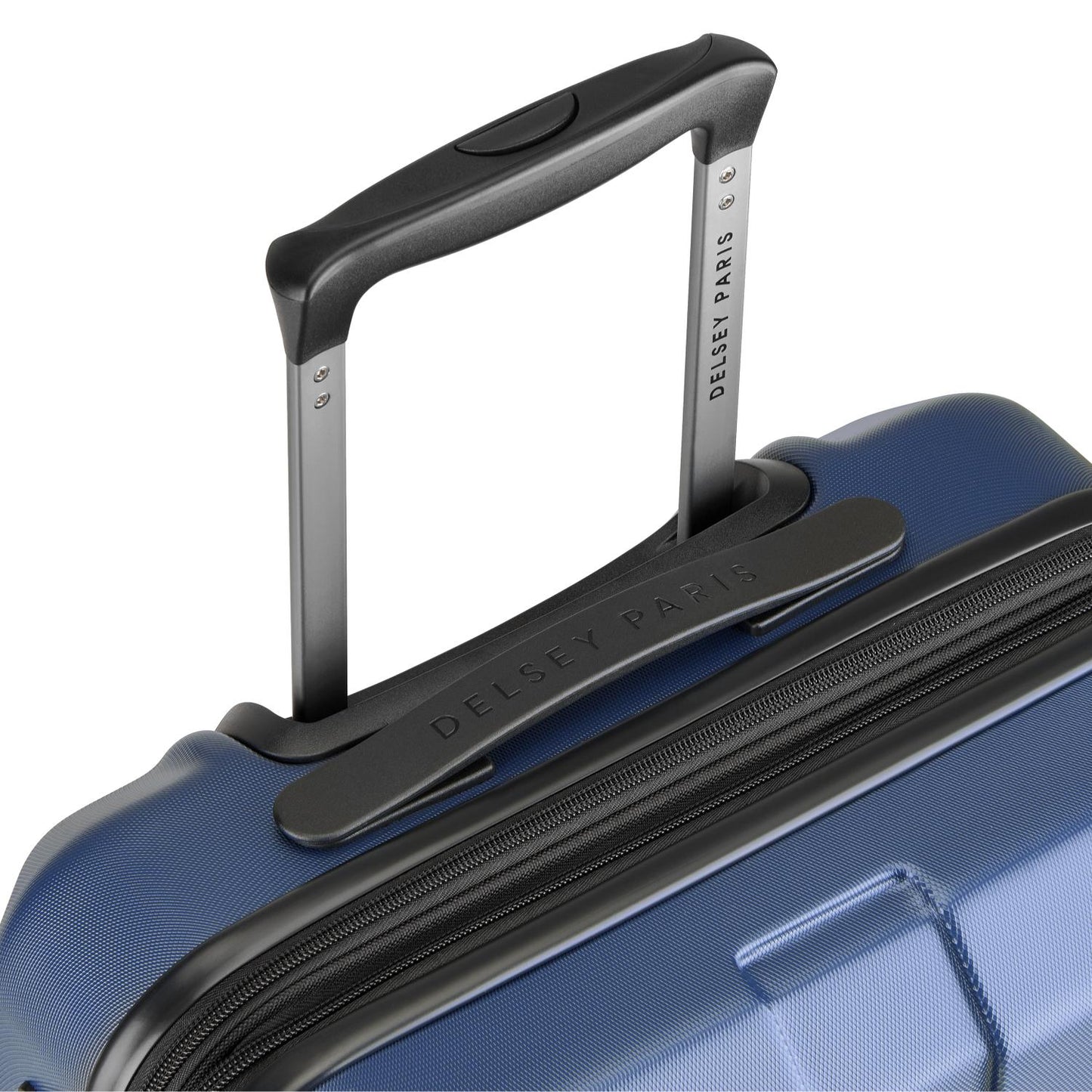 Delsey Paris Depart Hard 61cm Hardcase Expandable 4 Double Wheel Cabin Luggage Trolley Case Navy Blue - 00314580522 X9