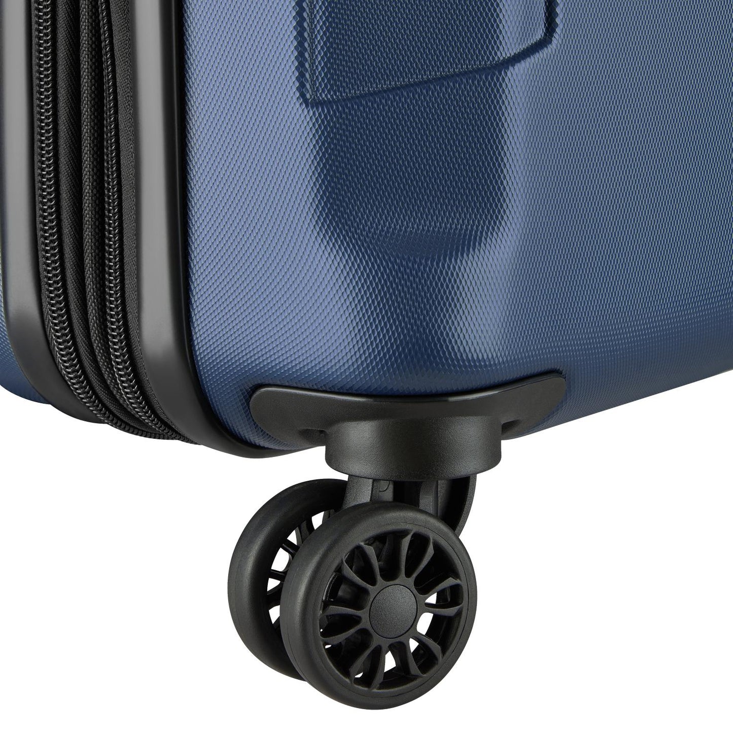 Delsey Paris Depart Hard 61cm Hardcase Expandable 4 Double Wheel Cabin Luggage Trolley Case Navy Blue - 00314580522 X9