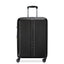 Delsey Paris Depart Hard 69cm Hardcase 4 Double Wheel Expandable Check-In Luggage Trolley Case Black - 00314582000 X9