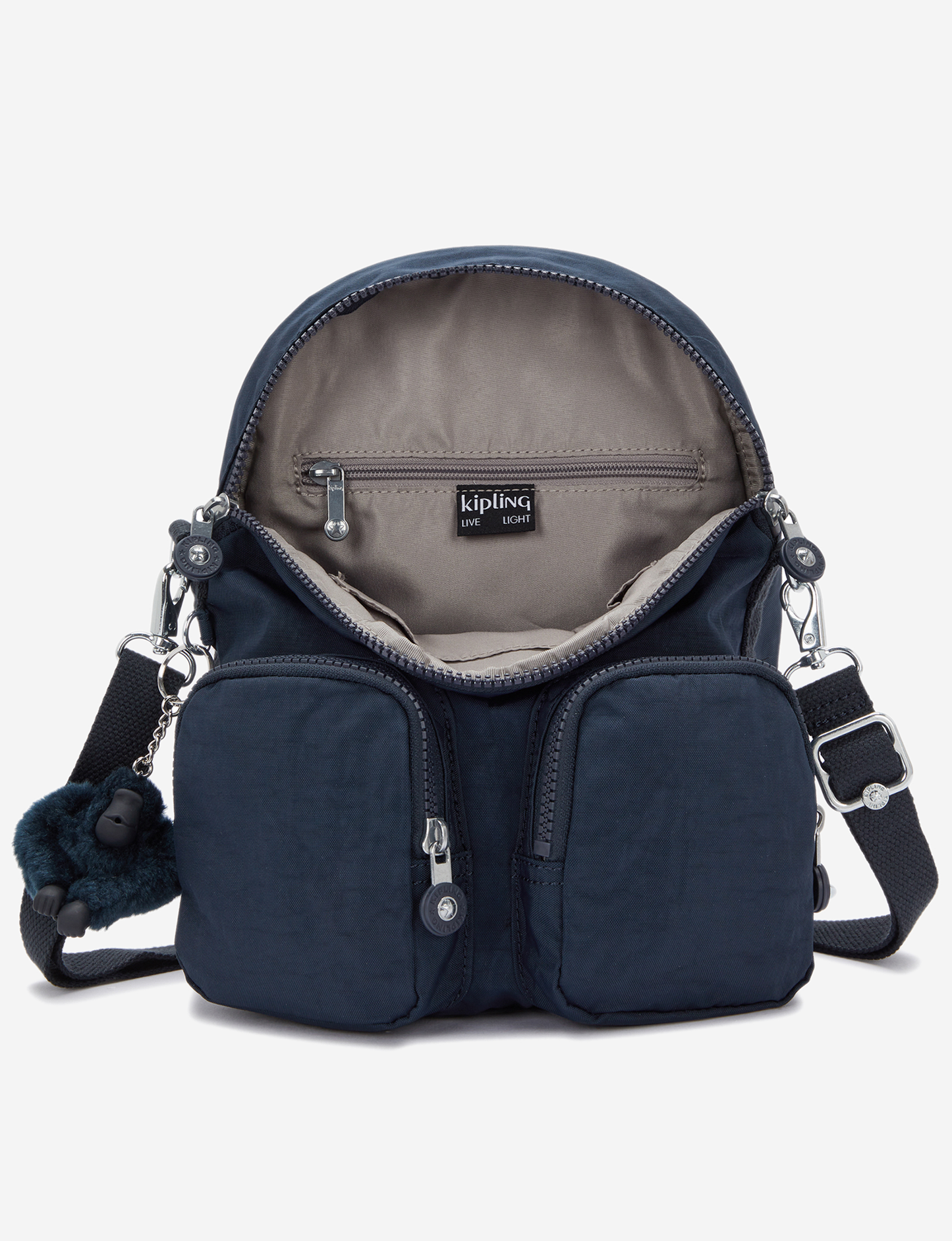 KIPLING Firefly Up Blue Bleu 2 Small backpack (convertible to shoulderbag) 12887-96V