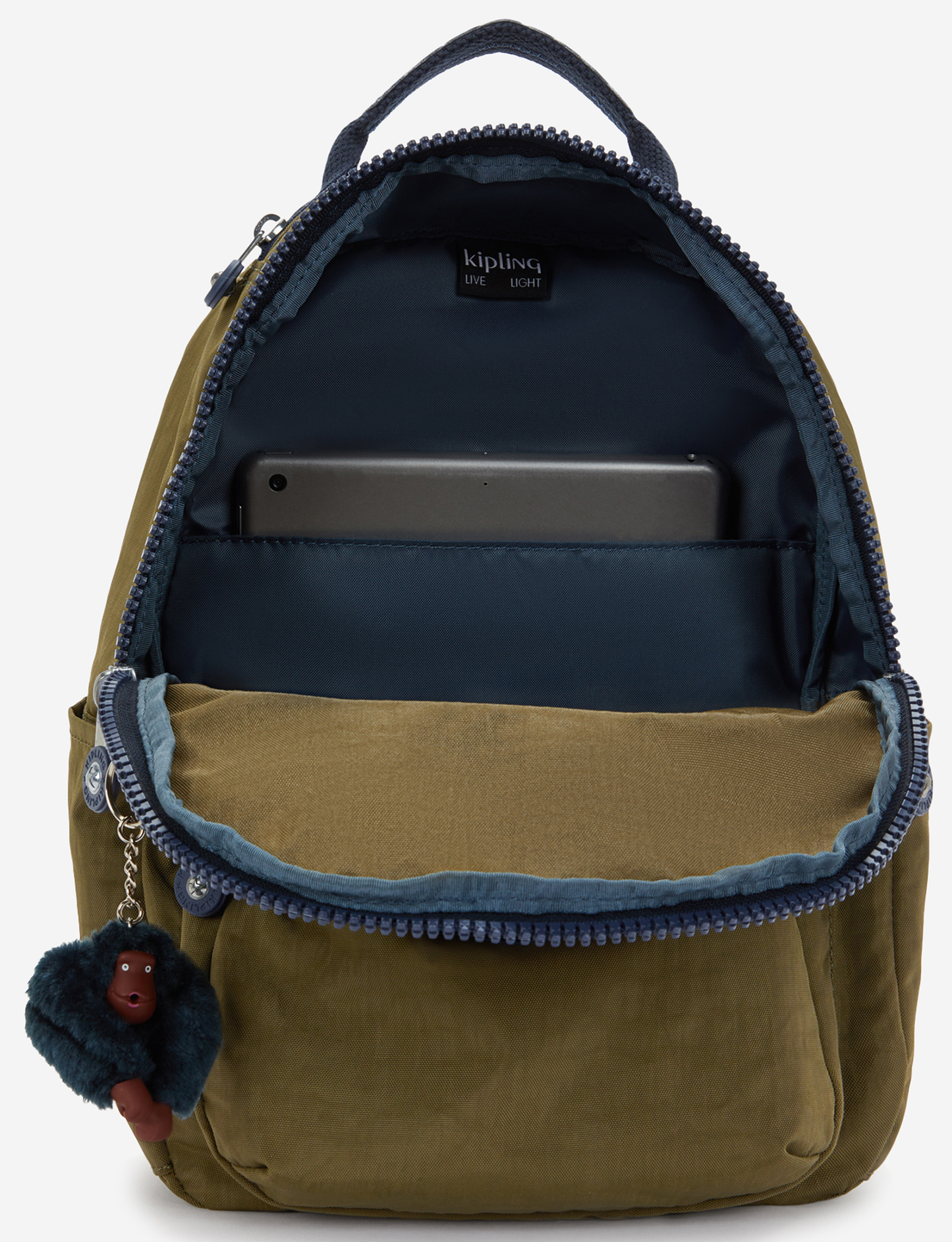 KIPLING Seoul S Treasure Green Small backpack (with tablet compartment) I4345-1HW