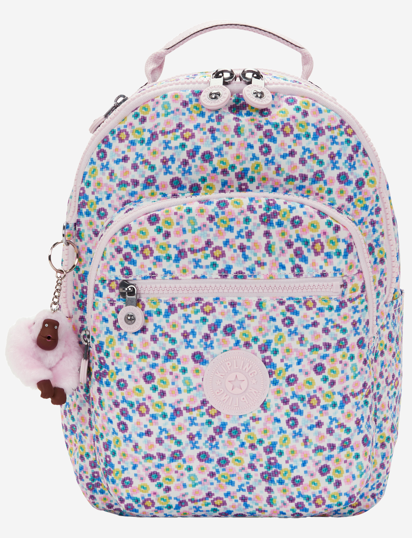 KIPLING Seoul S Digi Flower Prt Small backpack (with tablet compartment) I5357-7ER