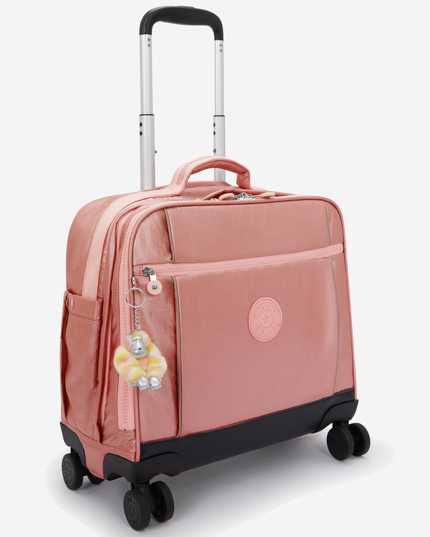 Kipling  New Storia Bronze Pink Met Large Wheeled Bag I3390-3MD