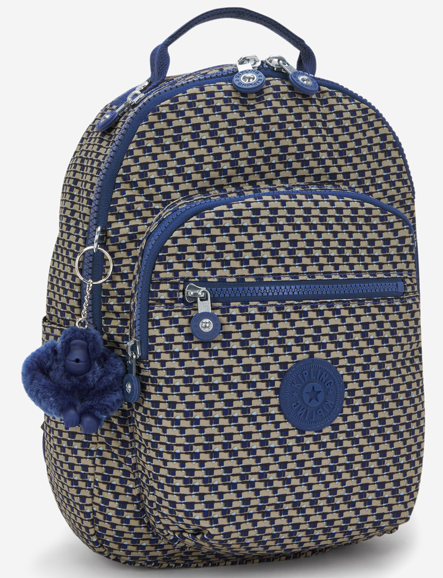 KIPLING Seoul S Blue on Wire Small backpack (with tablet compartment) I5611-9PC