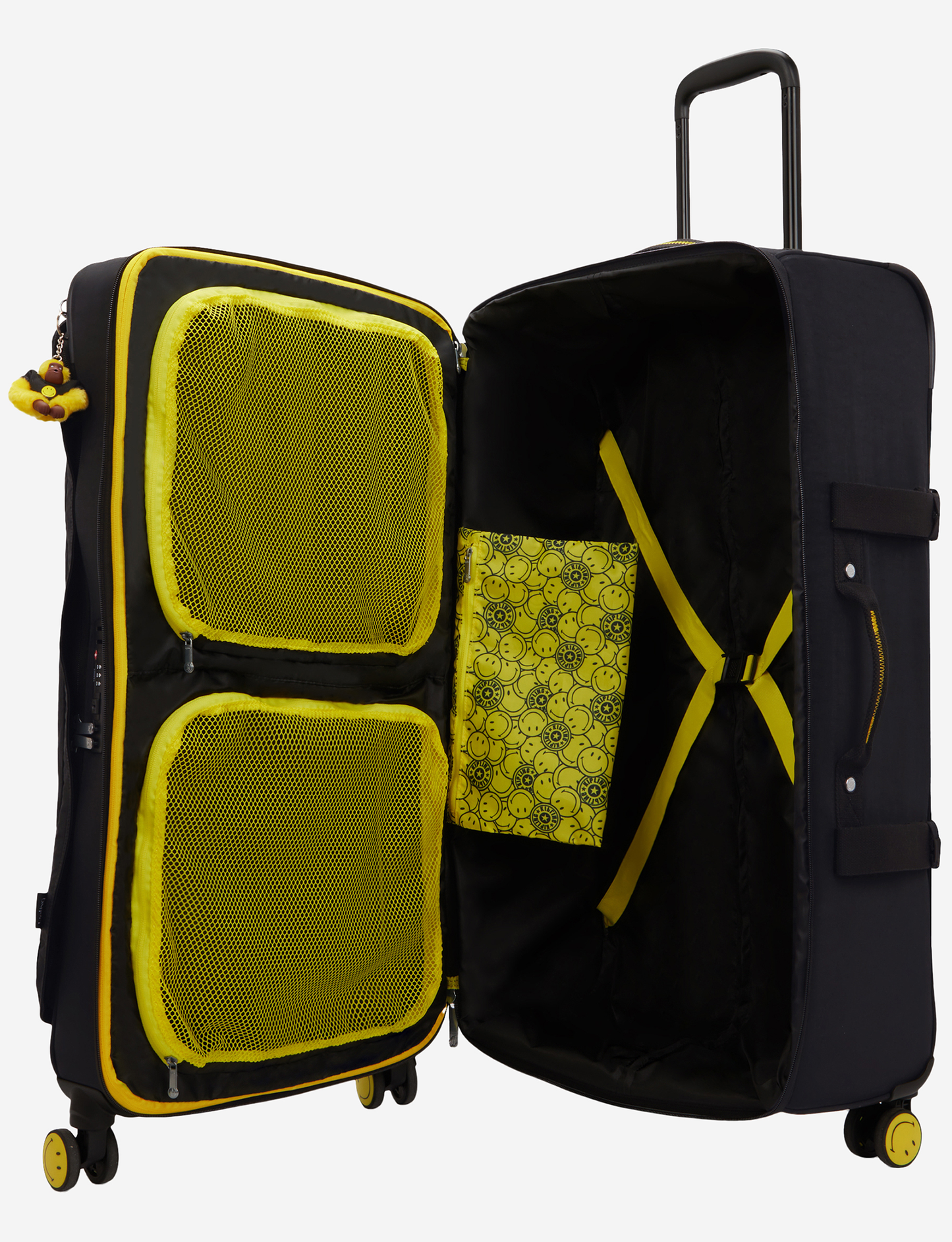 KIPLING Spontaneous L Yell Fun Black Large wheeled luggage I9617-1KS