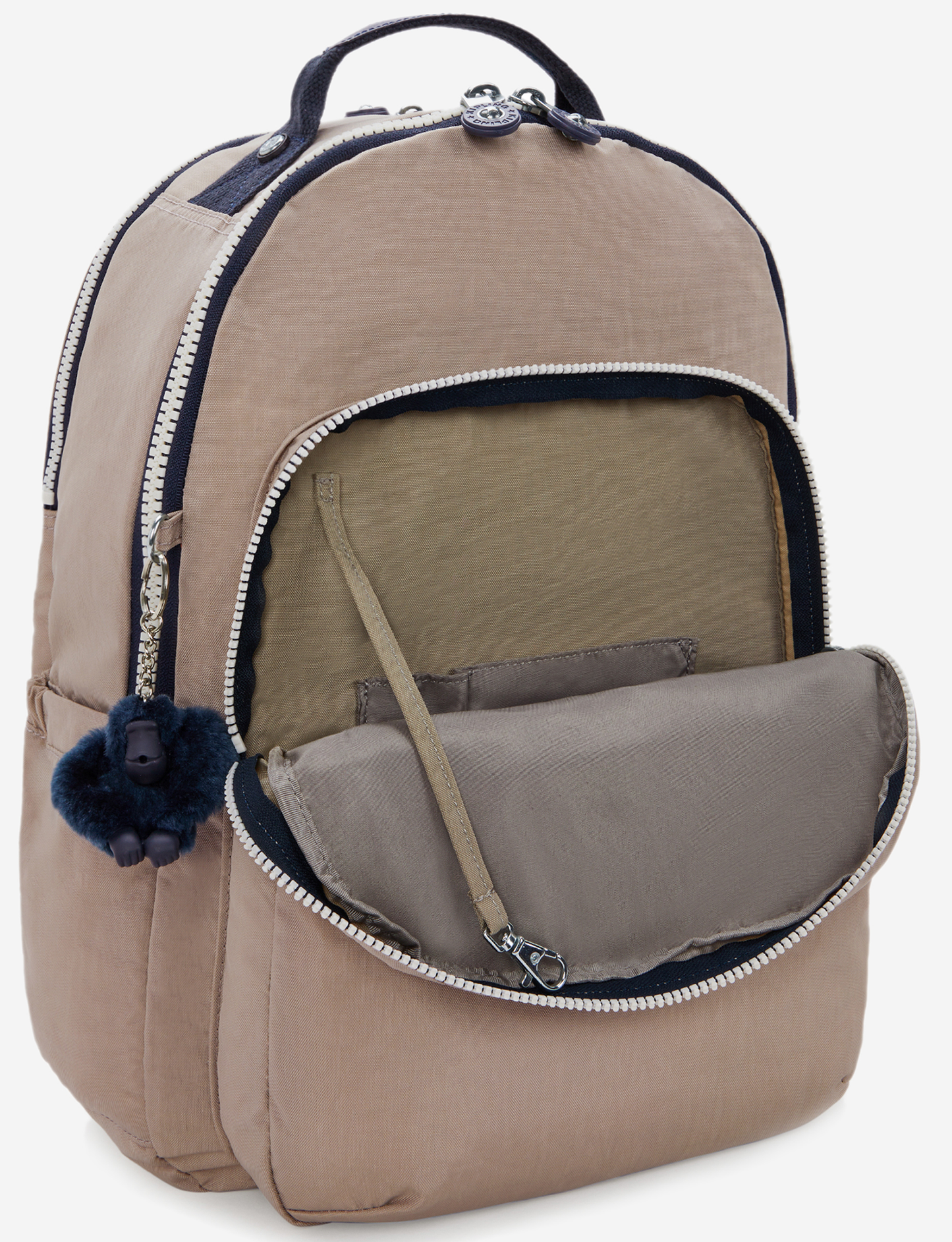 KIPLING Seoul Lap Soft Taupe C Large backpack (with laptop compartment) I2969-7ML
