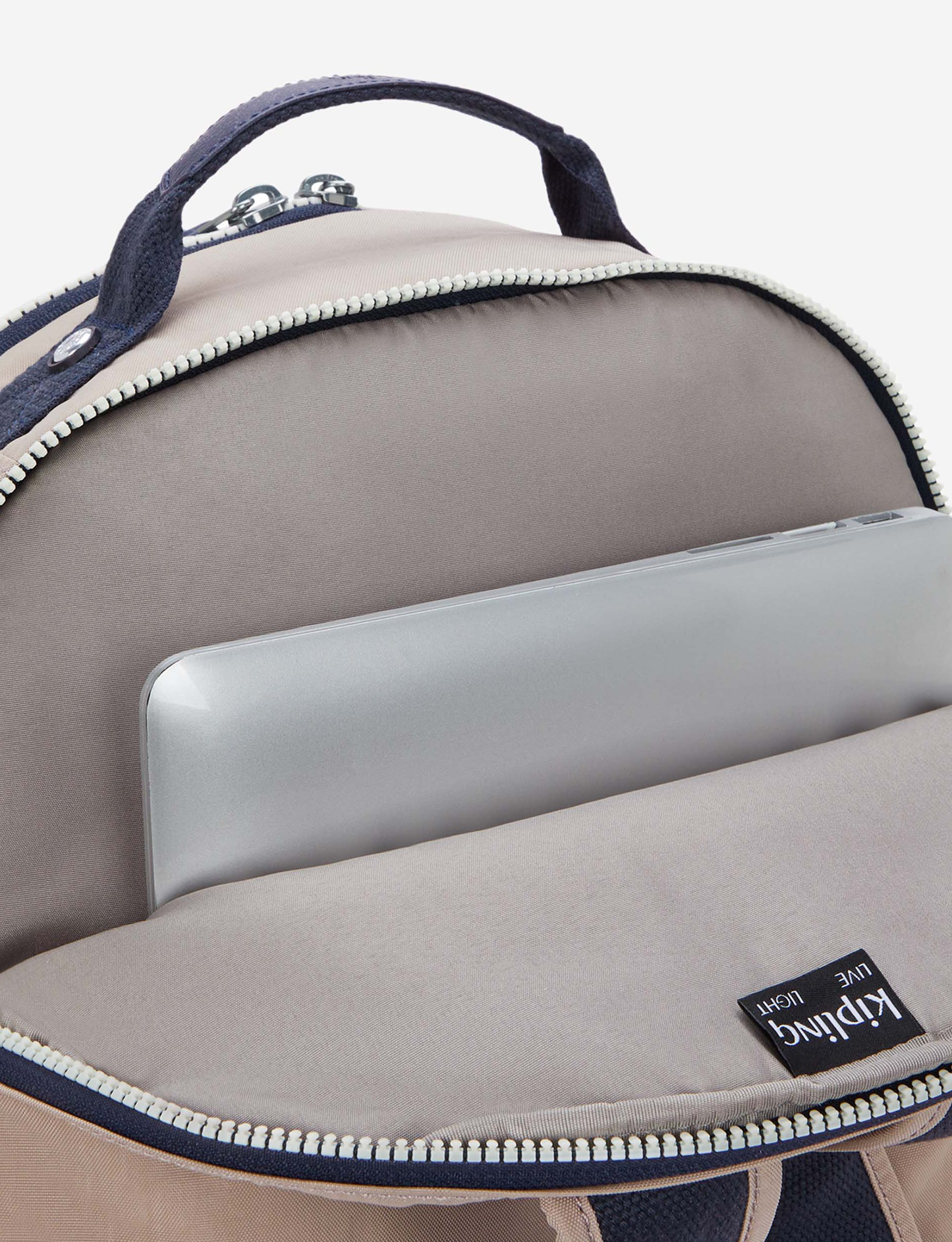 KIPLING Seoul Lap Soft Taupe C Large backpack (with laptop compartment) I2969-7ML