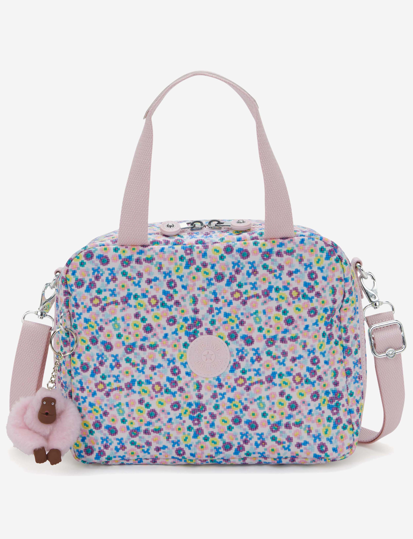 KIPLING Miyo Digi Flower Prt Large lunchbag (with trolley sleeve) I2989-7ER