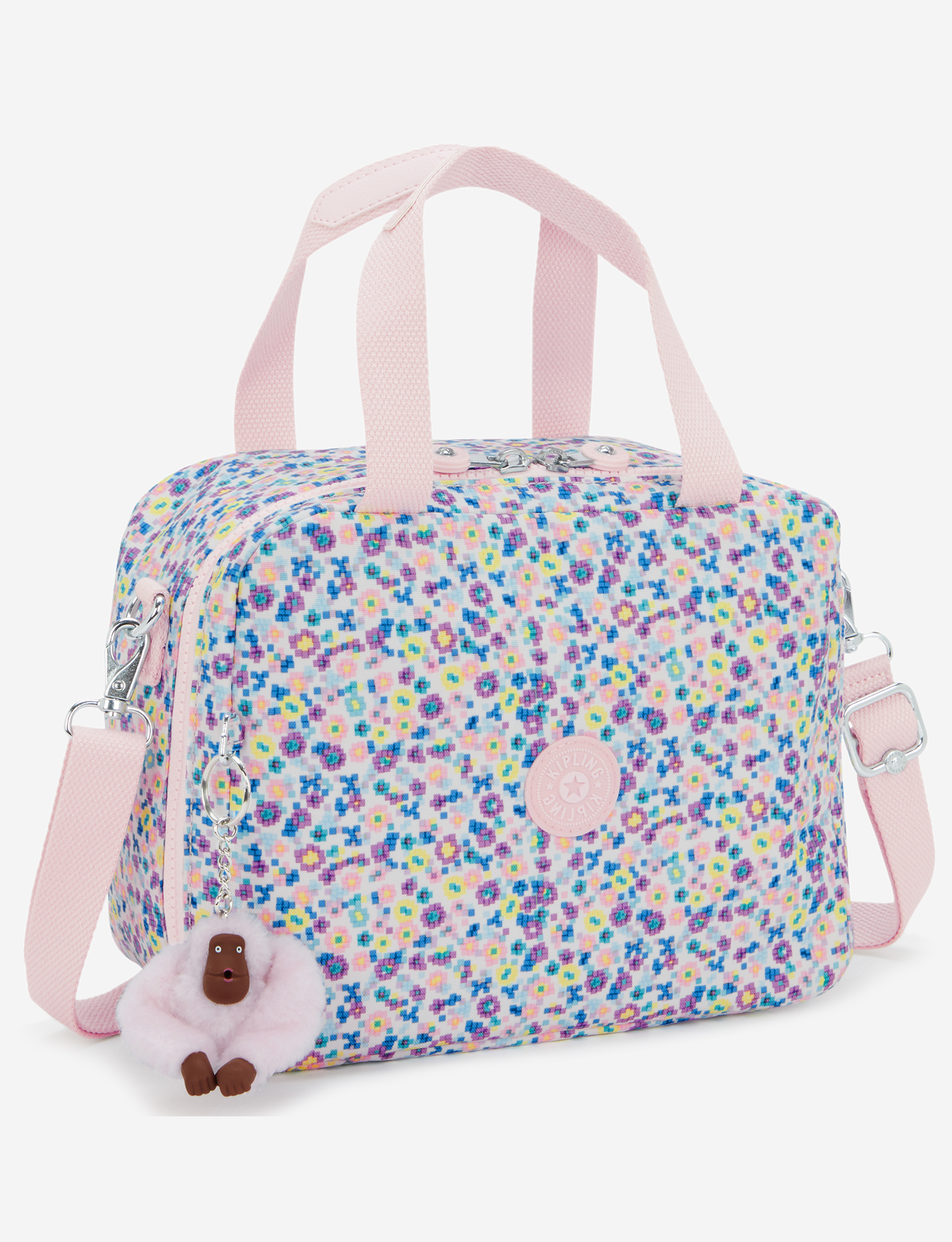 KIPLING Miyo Digi Flower Prt Large lunchbag (with trolley sleeve) I2989-7ER