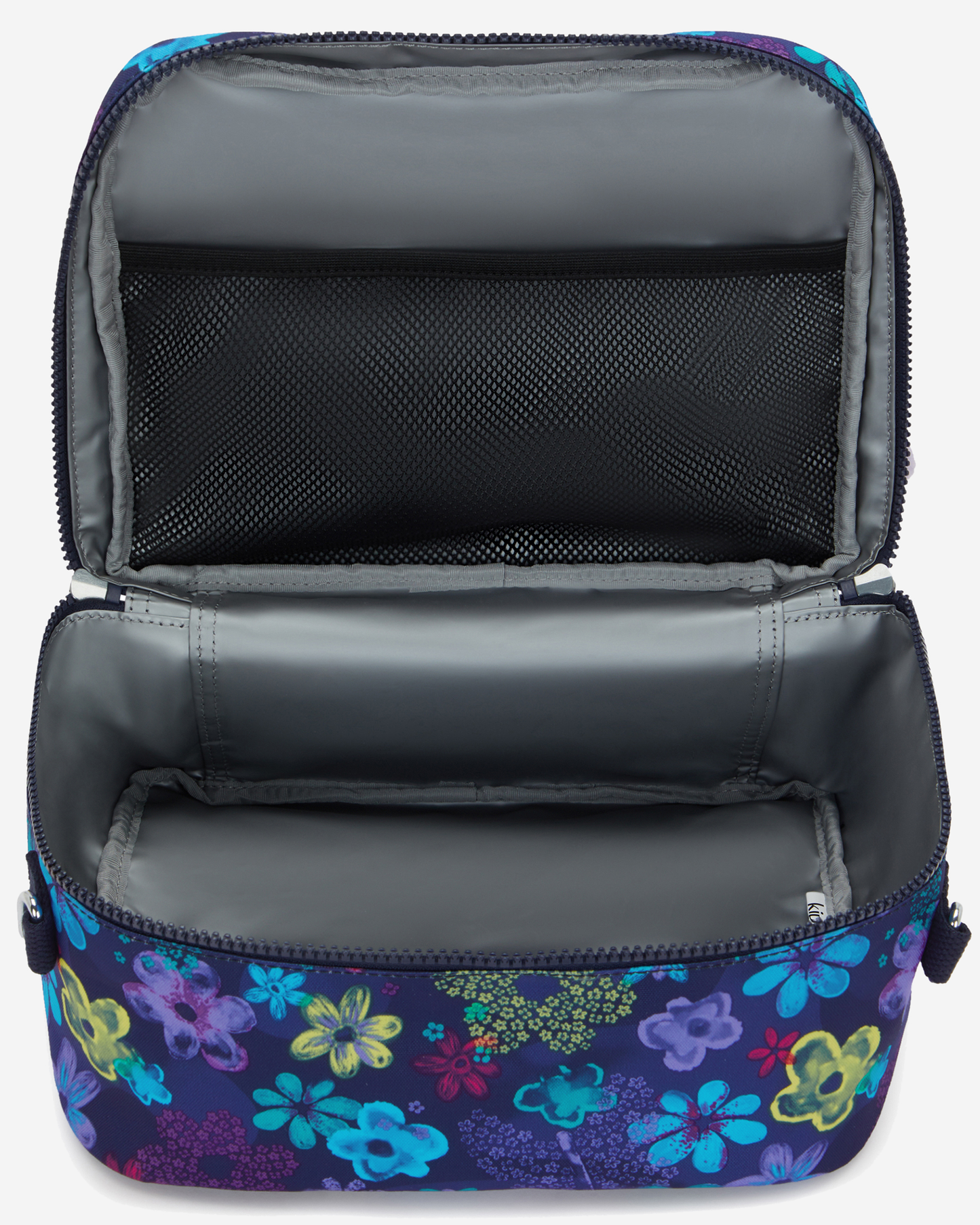 Kipling  Miyo Dark Flwr Stamp Large LunchBag with Trolley Sleeve I2989-4FM