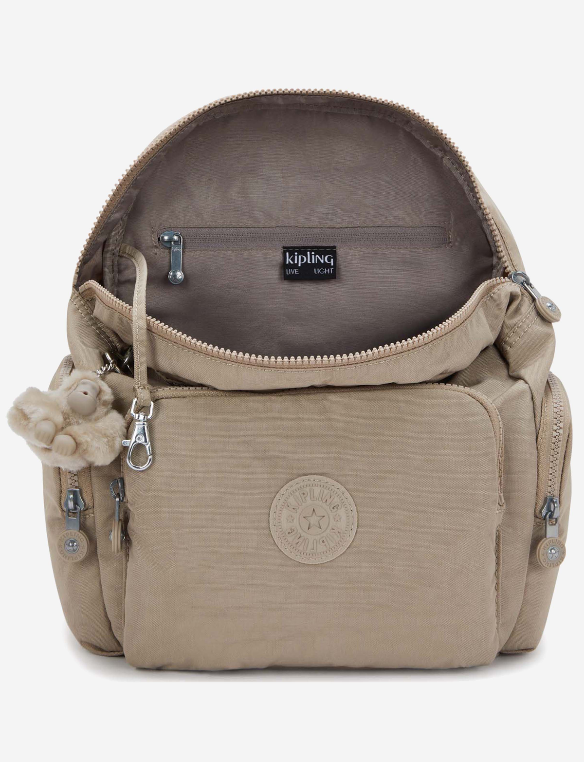 KIPLING City Zip S Soft Taupe Small backpack I3523-4PW