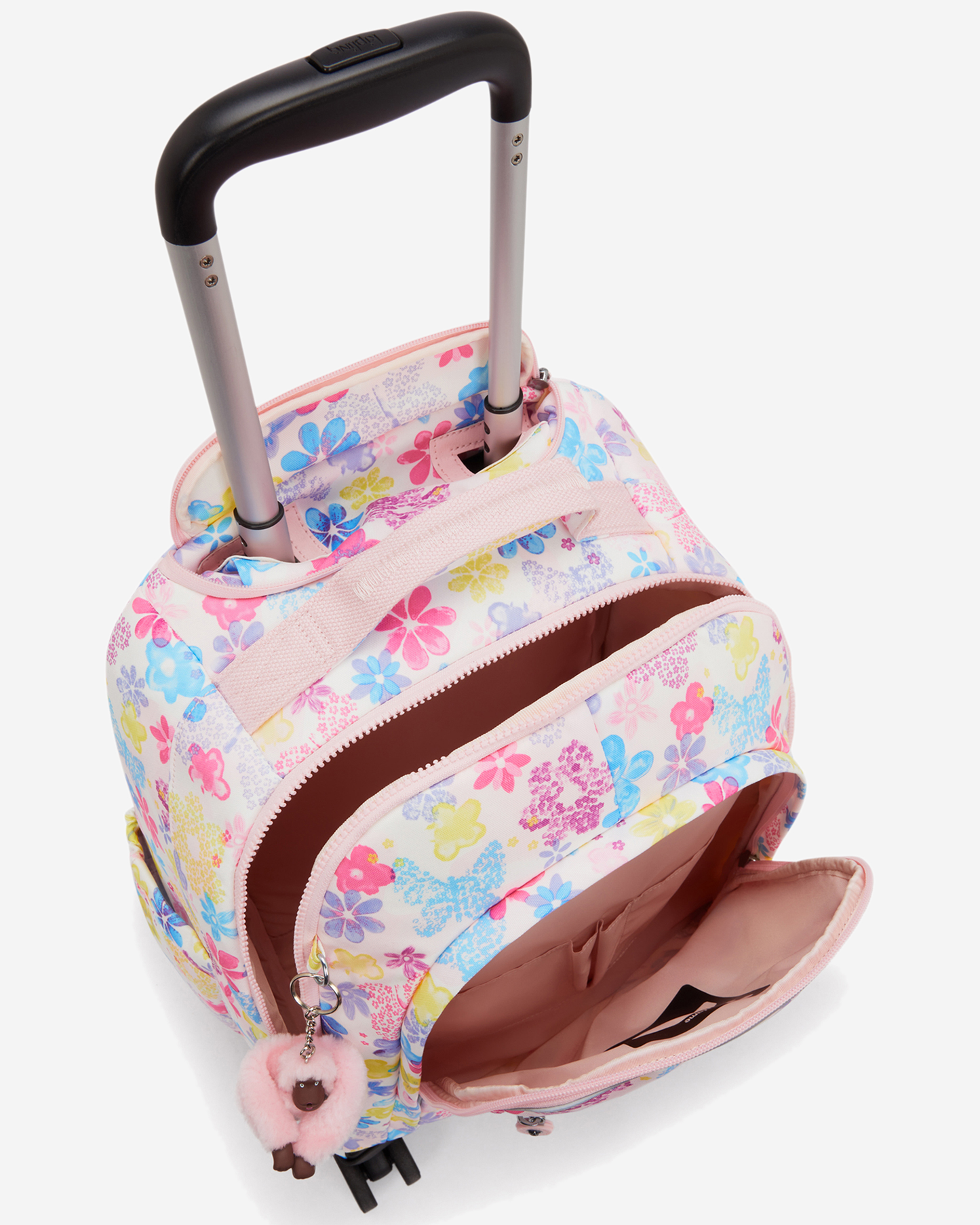 Kipling  New Zea Flower Stamp Large Wheeled Backpack with Laptop Compartment I4674-8EM