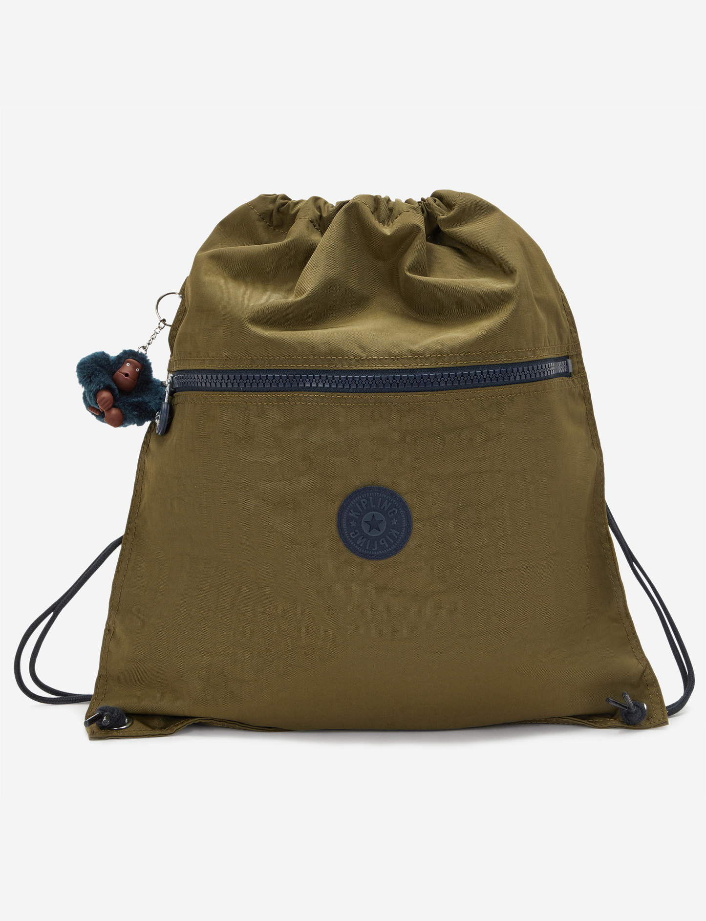 KIPLING Supertaboo Treasure Green Medium backpack (with drawstring) 09487-1HW