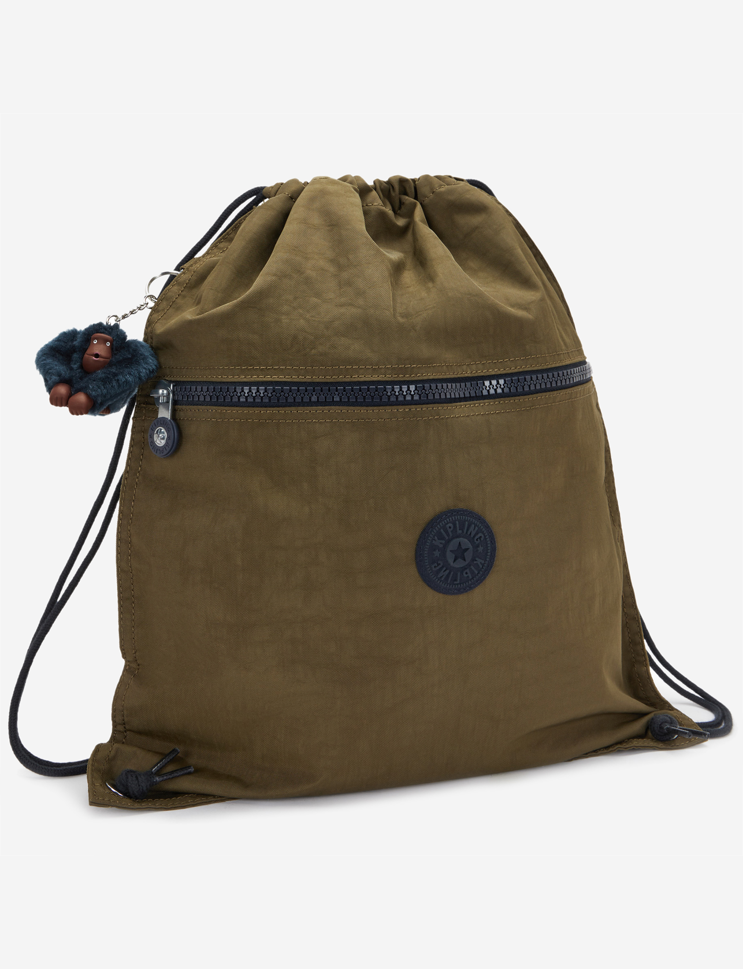 KIPLING Supertaboo Treasure Green Medium backpack (with drawstring) 09487-1HW