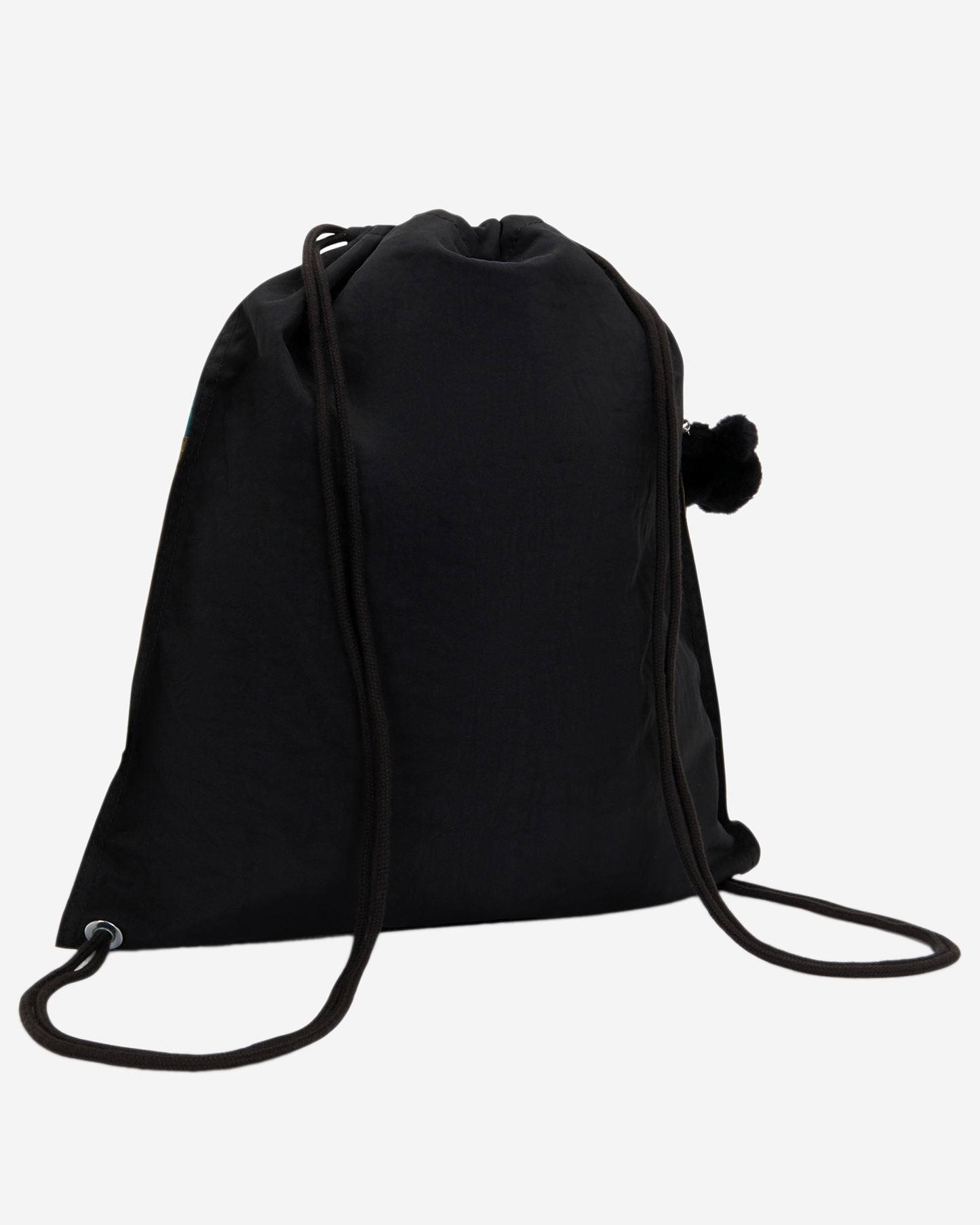 Kipling  Supertaboo Black Khaki Bl Medium Backpack with Drawstring 09487-5FY