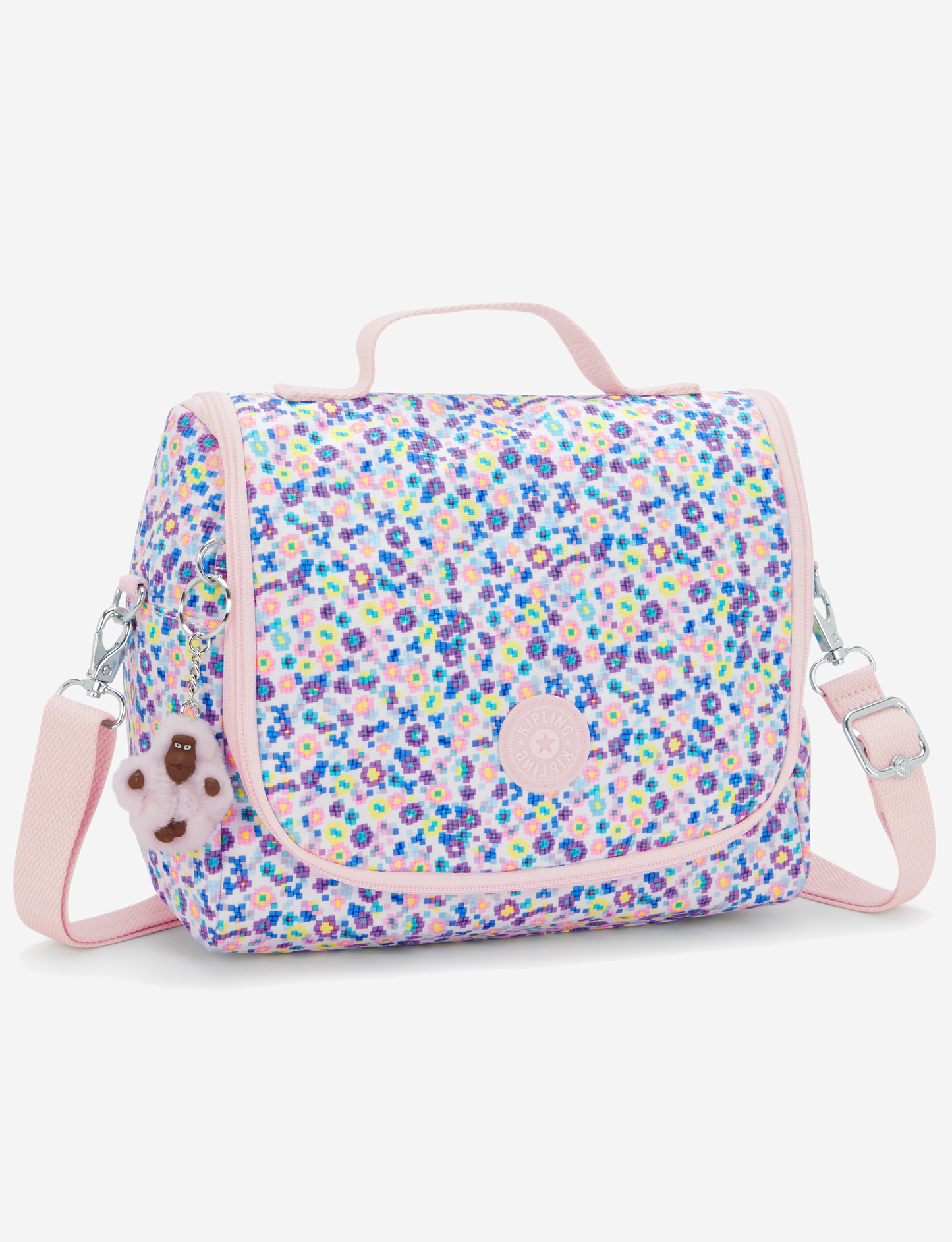KIPLING New Kichirou Digi Flower Prt Large lunchbag (with trolley sleeve) I5749-7ER