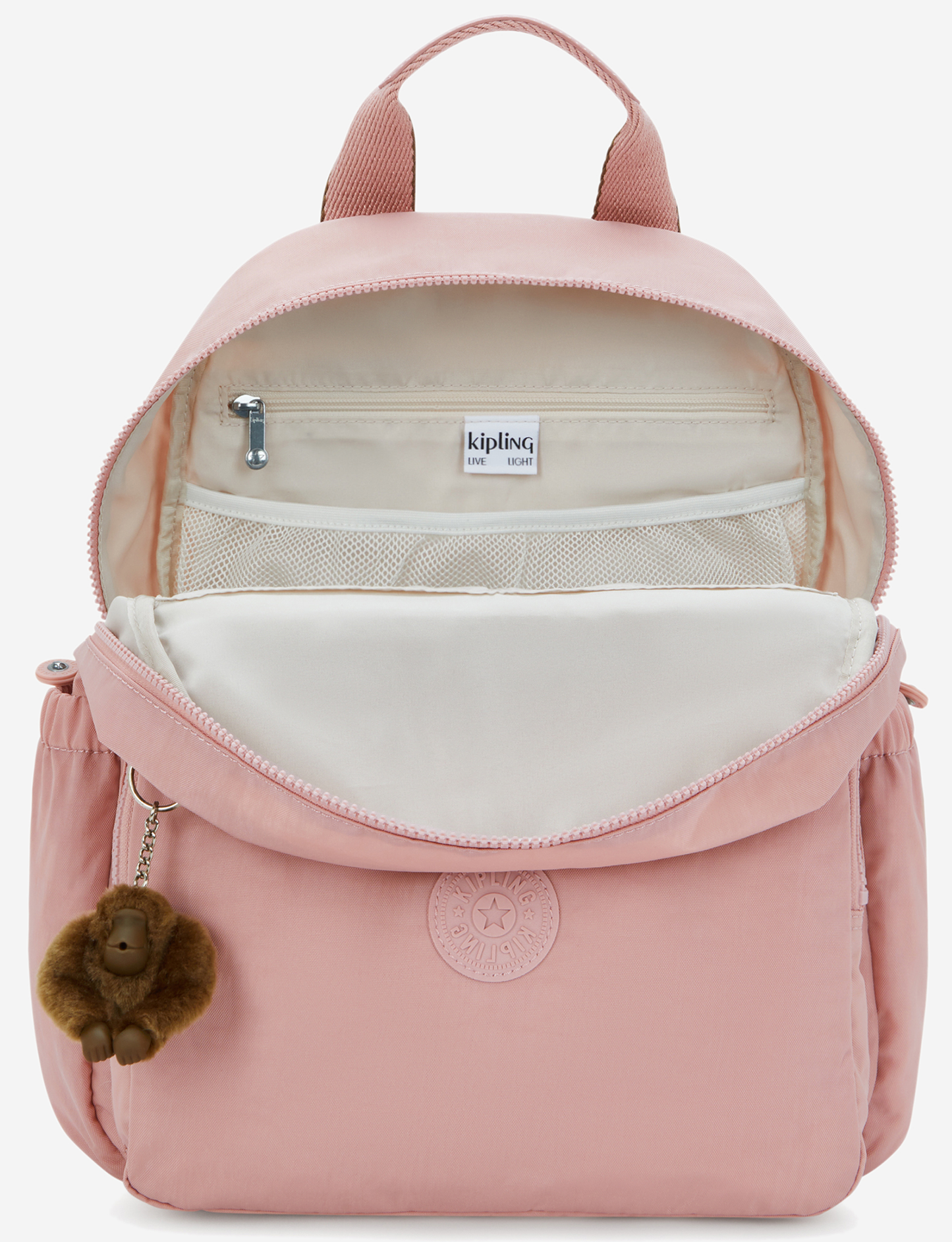 KIPLING Maisie Memory Pink Medium baby backpack (with changing mat) I3339-0PN