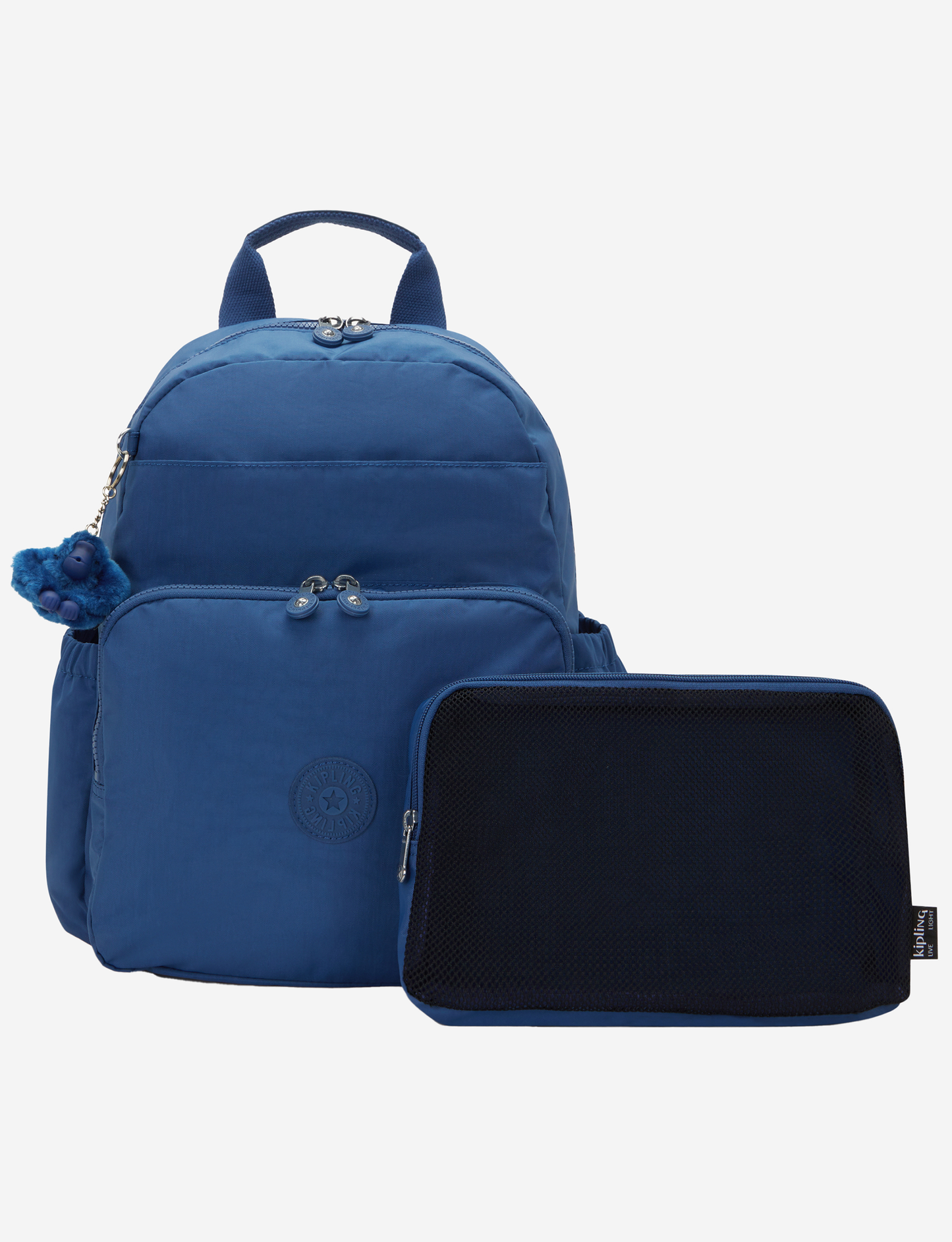 KIPLING Maisie Casual Blue Medium baby backpack (with changing mat) I3339-5PZ