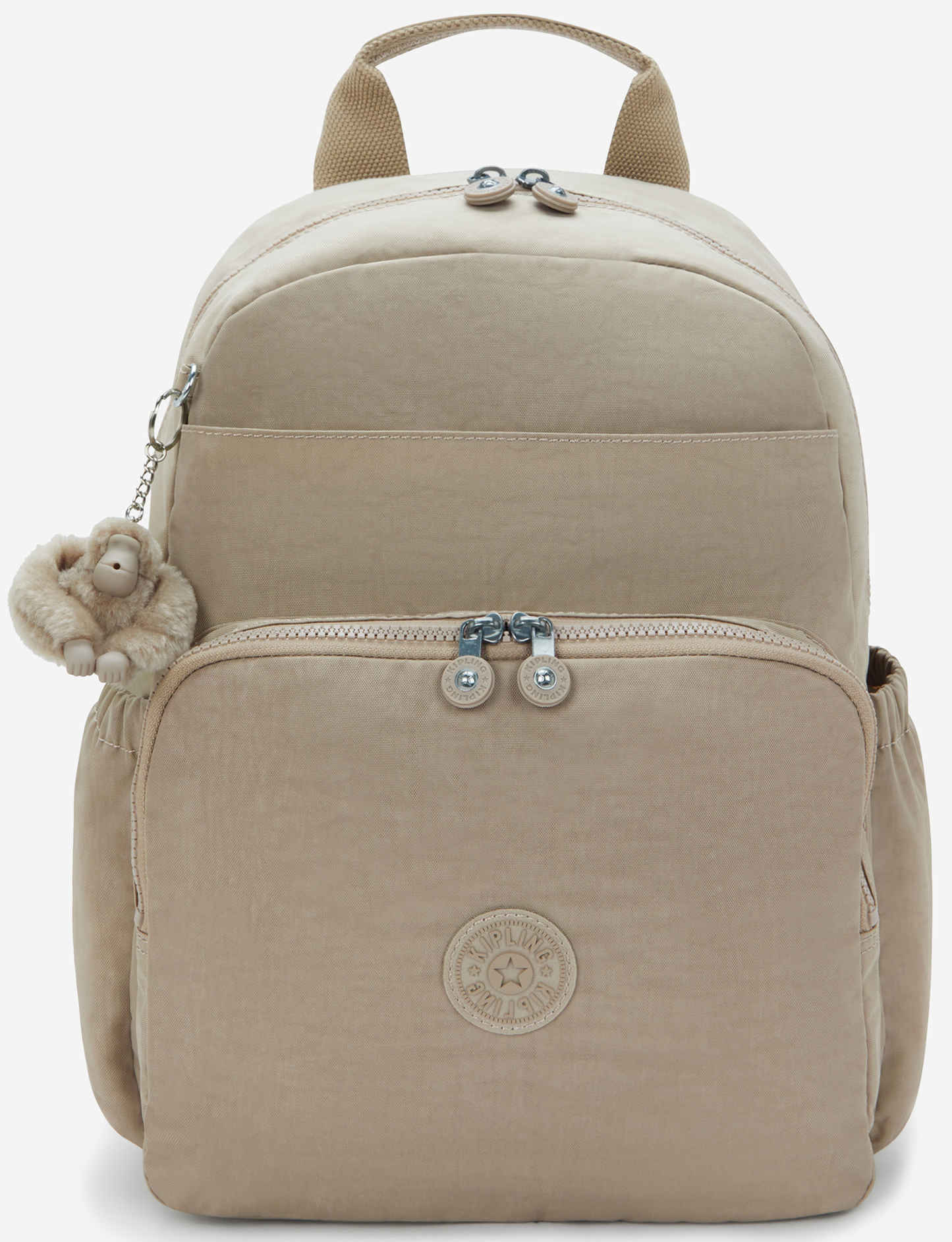 KIPLING Maisie Soft Taupe Medium baby backpack (with changing mat) I3339-4PW
