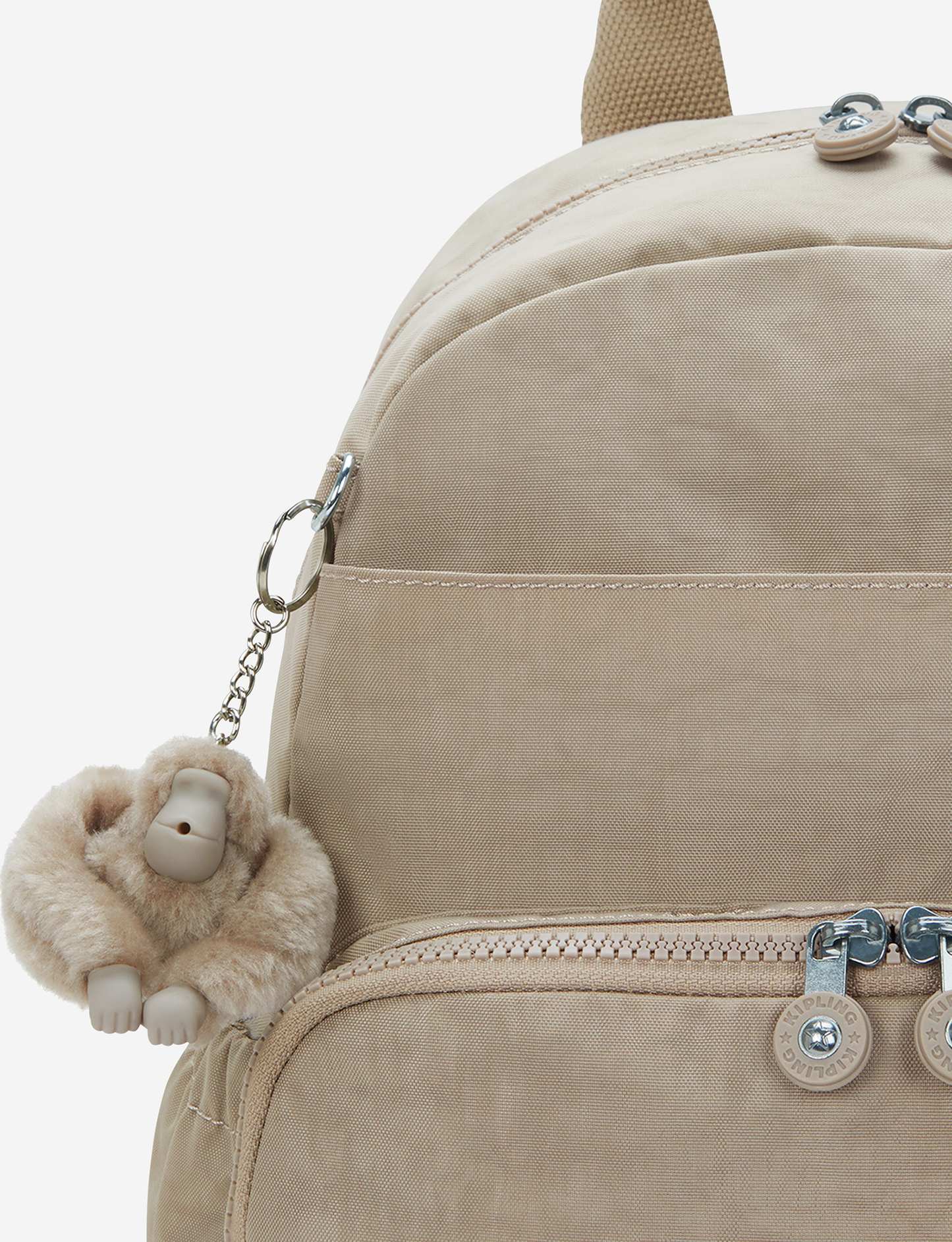 KIPLING Maisie Soft Taupe Medium baby backpack (with changing mat) I3339-4PW