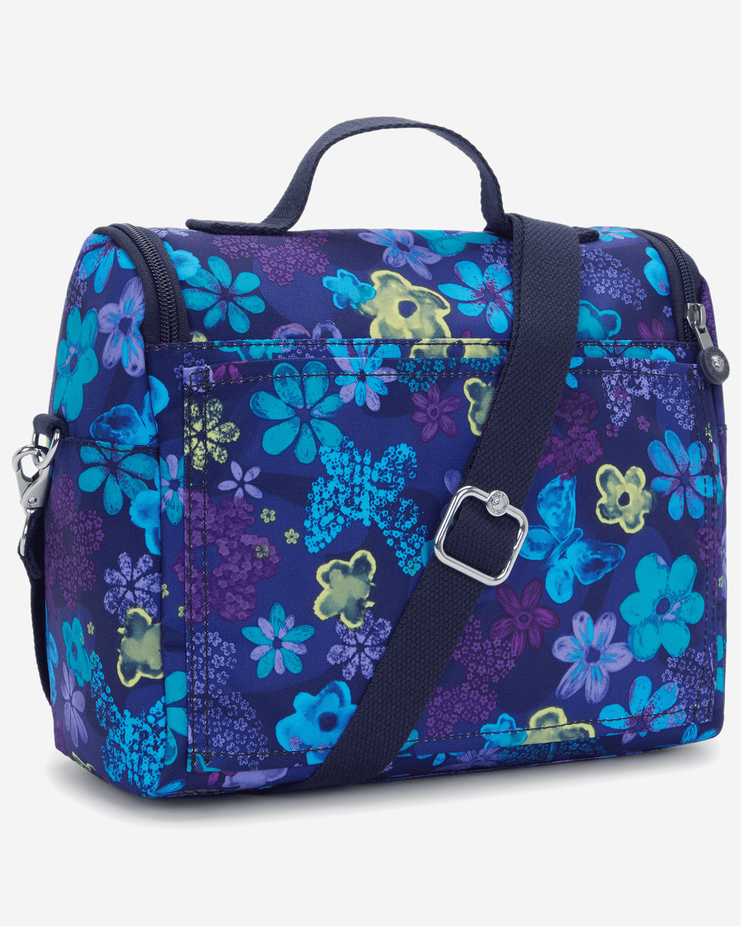 Kipling  New Kichirou Dark Flwr Stamp Large LunchBag with Trolley Sleeve I5749-4FM
