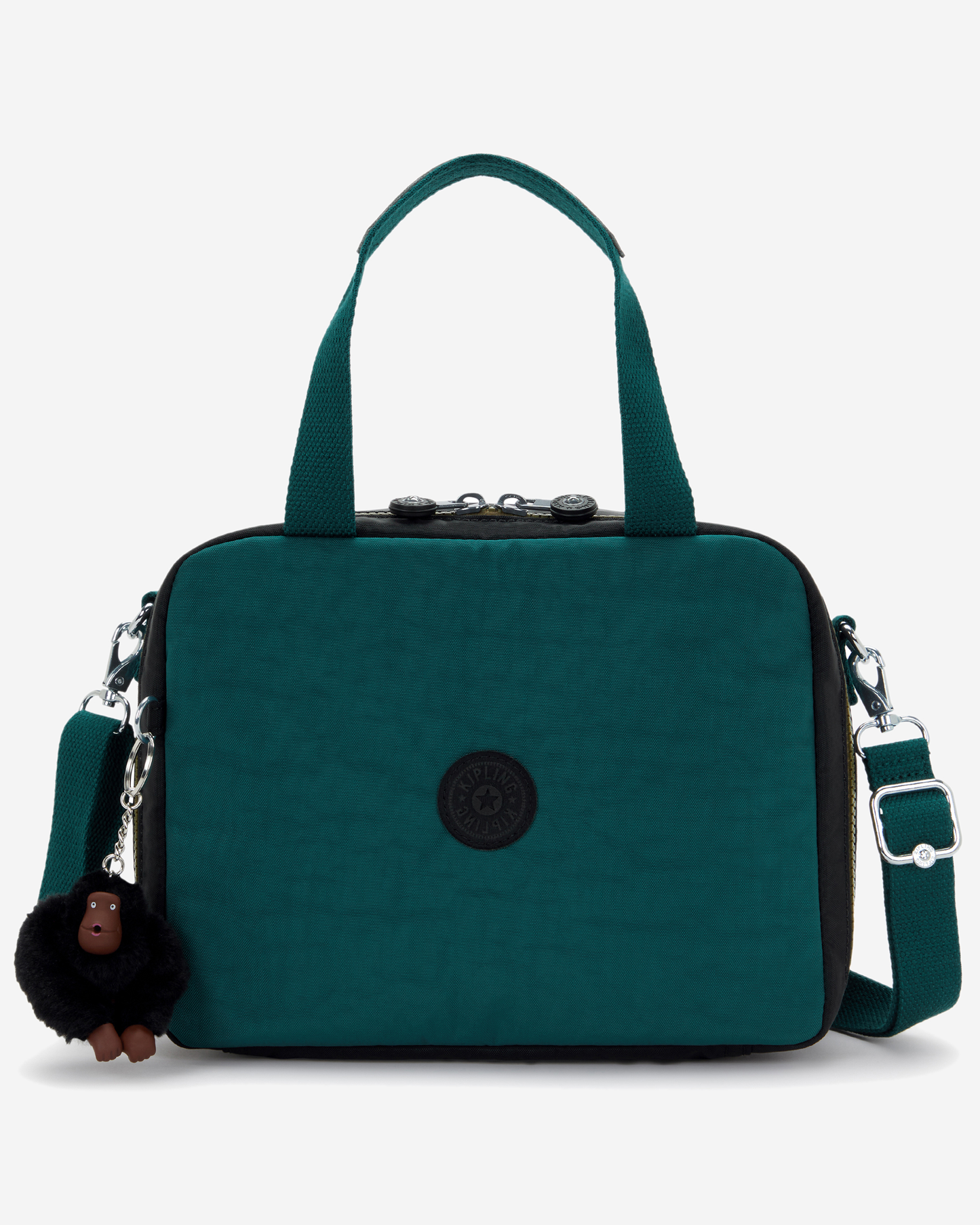 Kipling  Miyo Black Khaki Bl Large LunchBag with Trolley Sleeve 15381-5FY