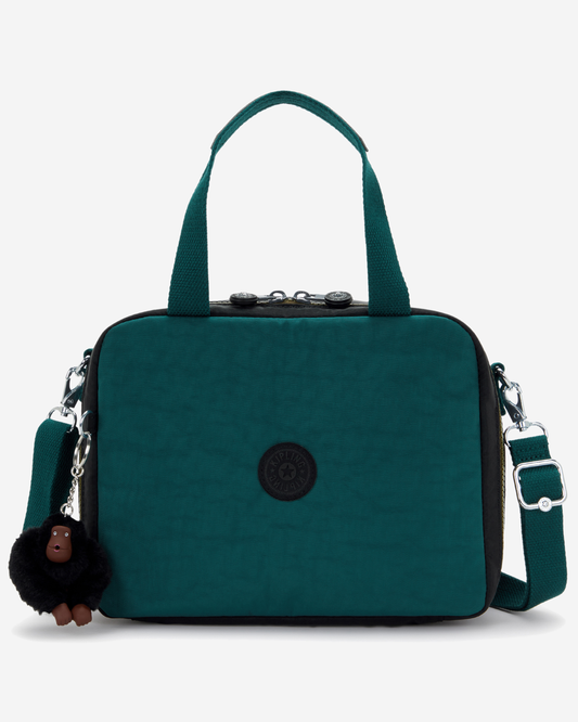 Kipling  Miyo Black Khaki Bl Large LunchBag with Trolley Sleeve 15381-5FY