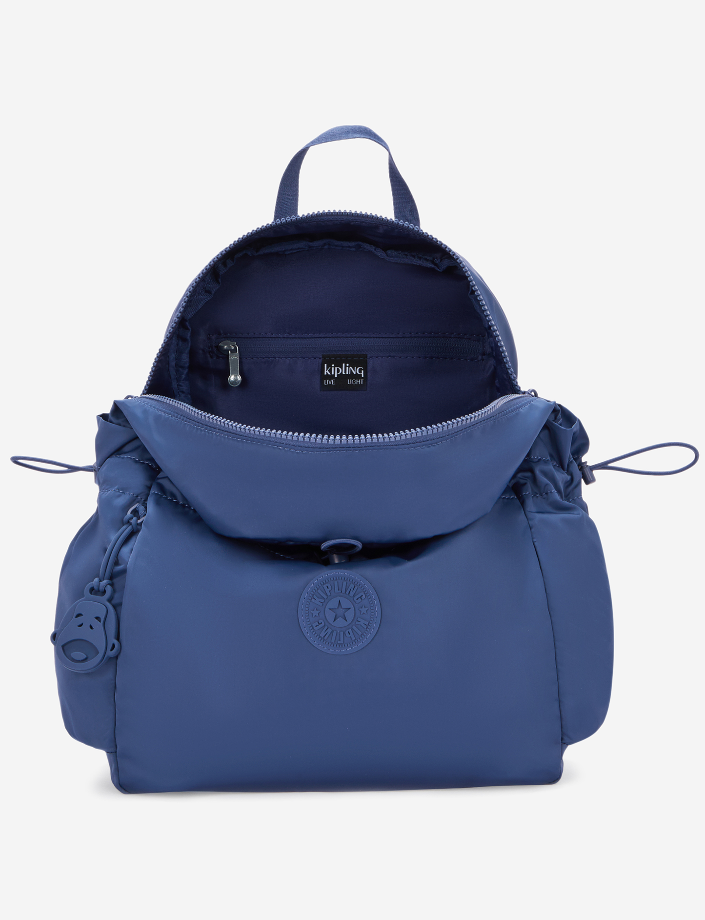 KIPLING Amita Casual Blue GZ Medium Backpack with Drawstring Pocket I8172-1KZ