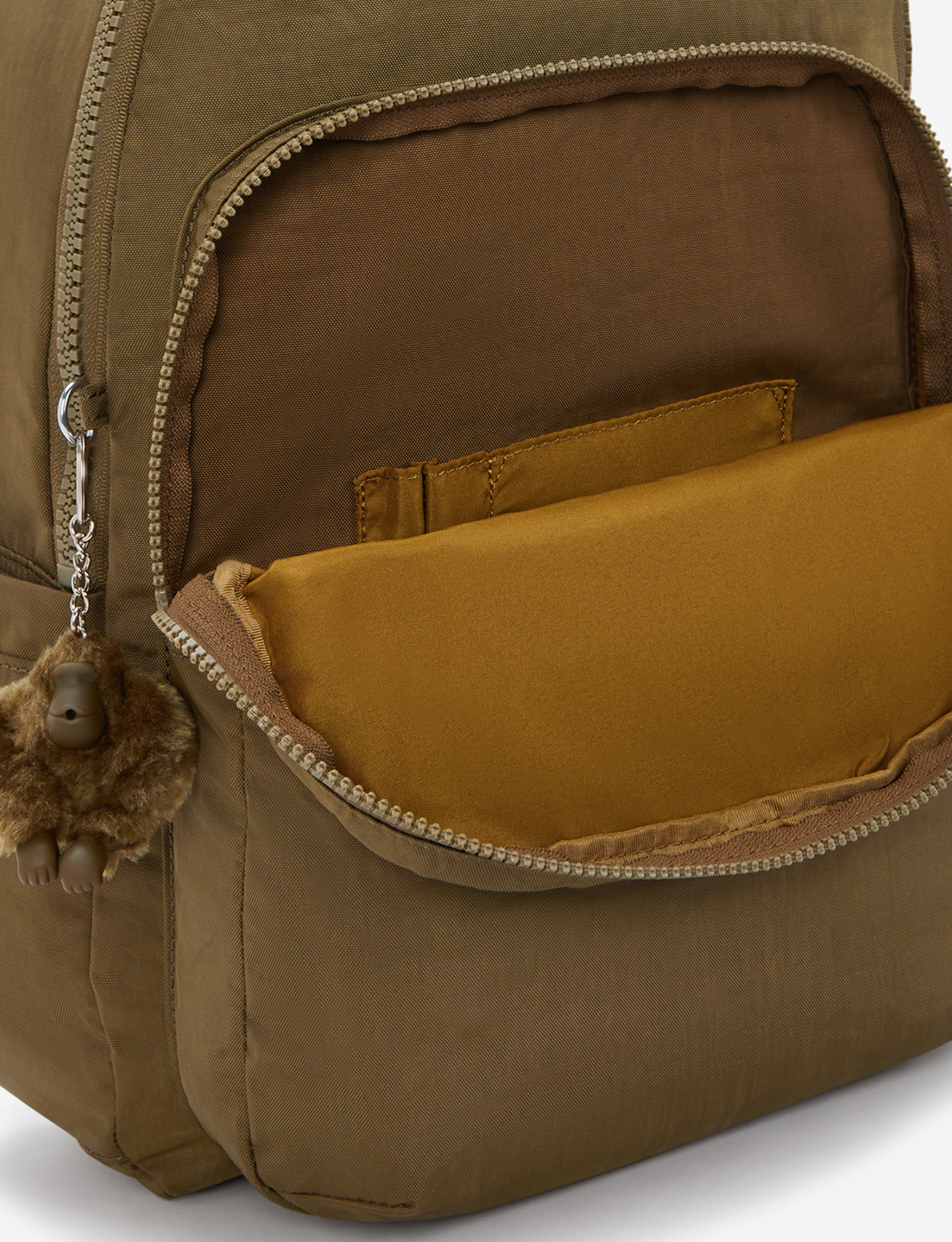 KIPLING Seoul Smooth Khaki Large backpack I5210-1NA