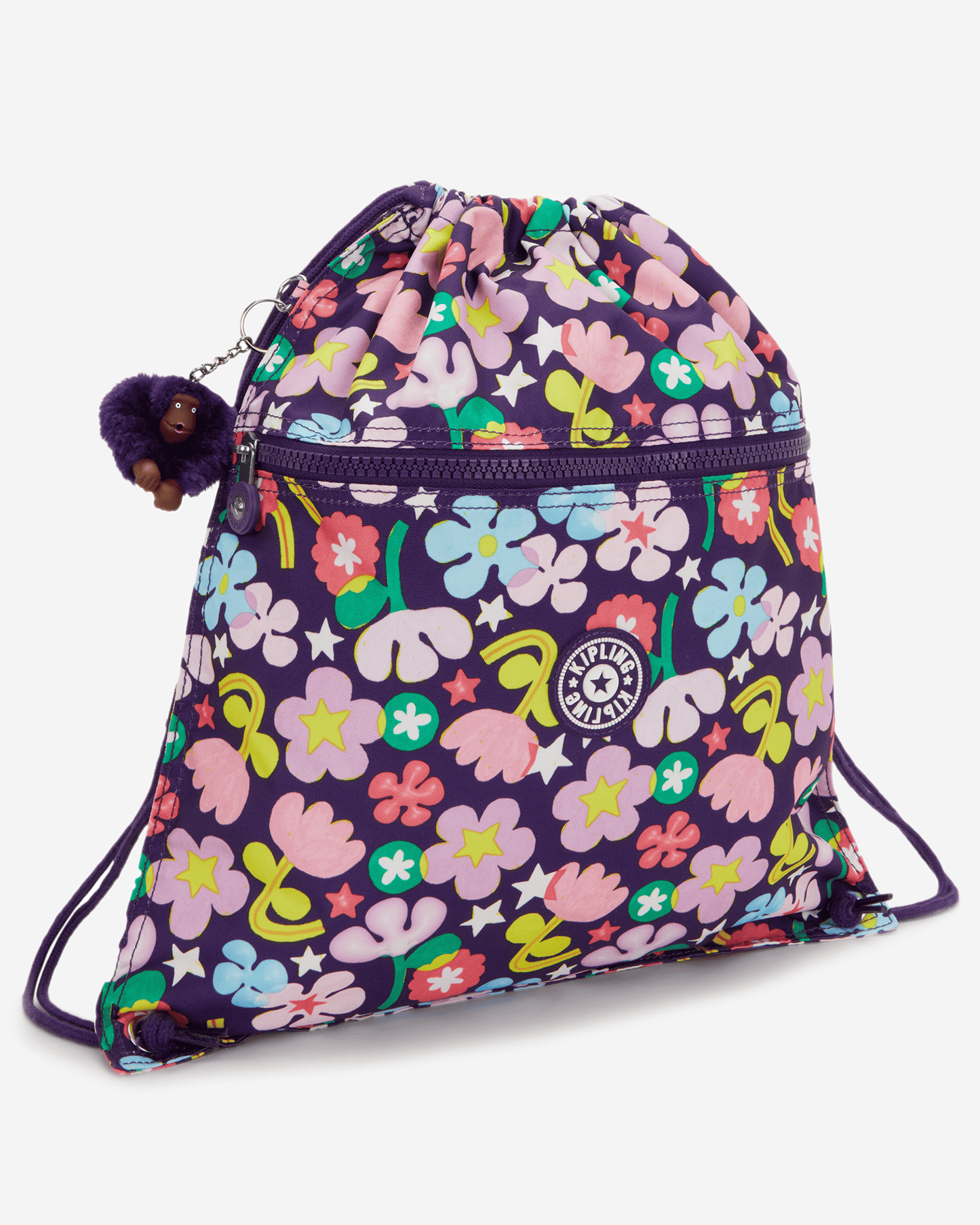 Kipling  Supertaboo Fairy Flower Medium Backpack with Drawstring I5637-9MO
