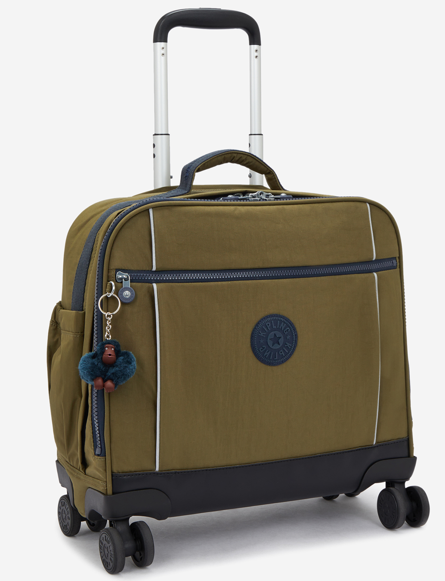 KIPLING New Storia Treasure Green Kids' 4-Wheeled School Bag with Laptop Compartment I4050-1HW