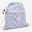 KIPLING Supertaboo Digi Flower Prt Medium backpack (with drawstring) I5637-7ER