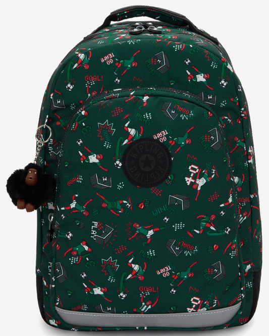 Kipling  Class Room Soccer Prt Large Backpack with Laptop Compartment I7090-2KT