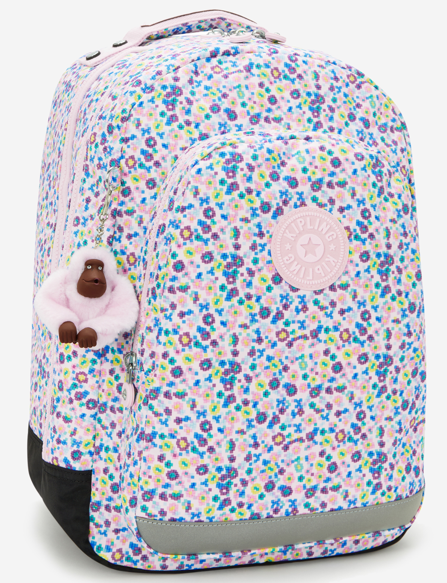 KIPLING Class Room Digi Flower Prt Large backpack (with laptop compartment) I7090-7ER