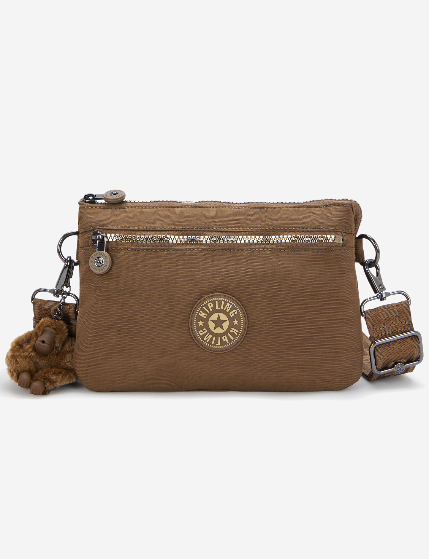 KIPLING Riri Zip Glorious Khaki Small crossbody (with removable shoulderstrap) I4745-1MR