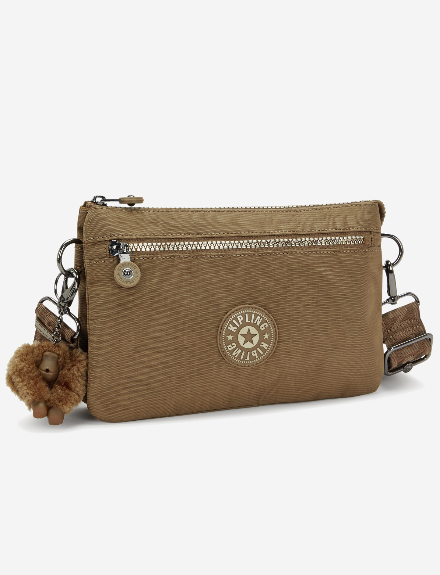 KIPLING Riri Zip Glorious Khaki Small crossbody (with removable shoulderstrap) I4745-1MR