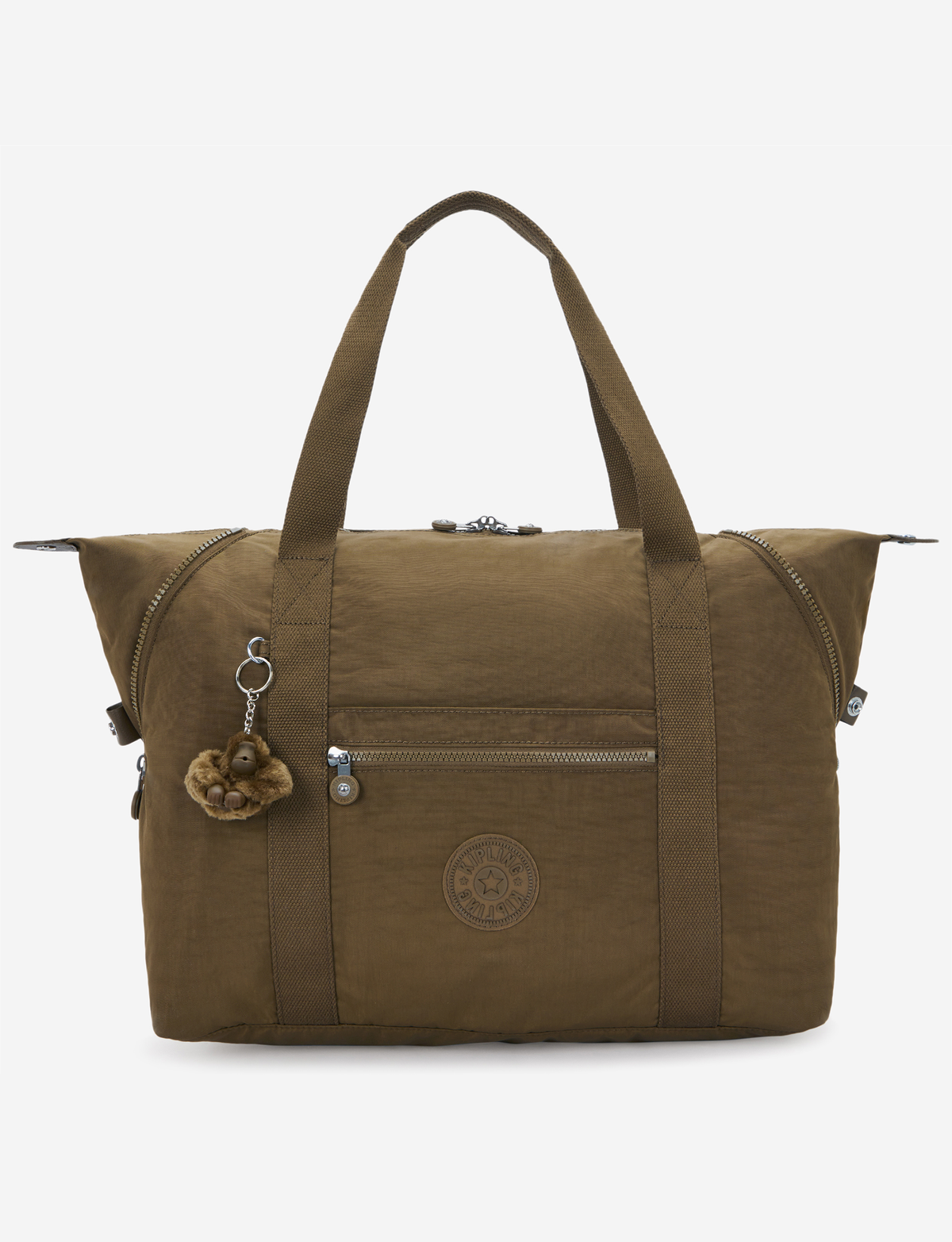 KIPLING Art M Smooth Khaki Large tote 13405-1NA