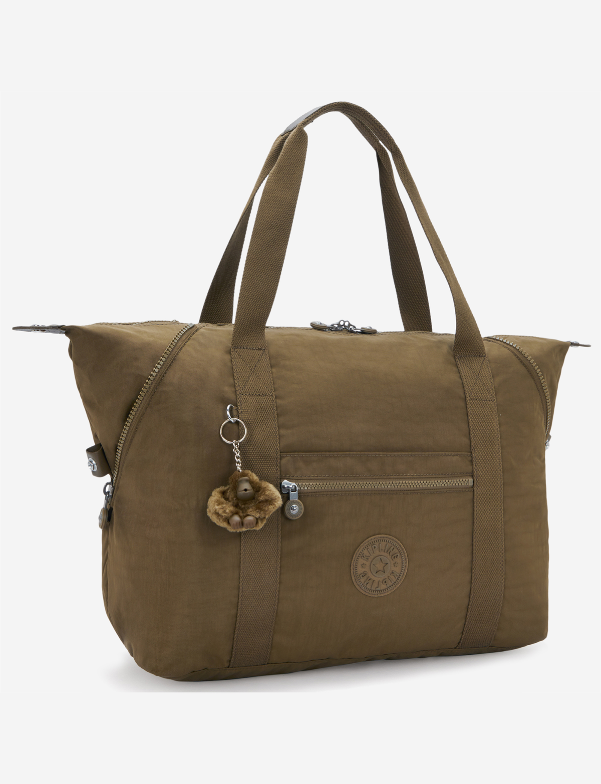 KIPLING Art M Smooth Khaki Large tote 13405-1NA