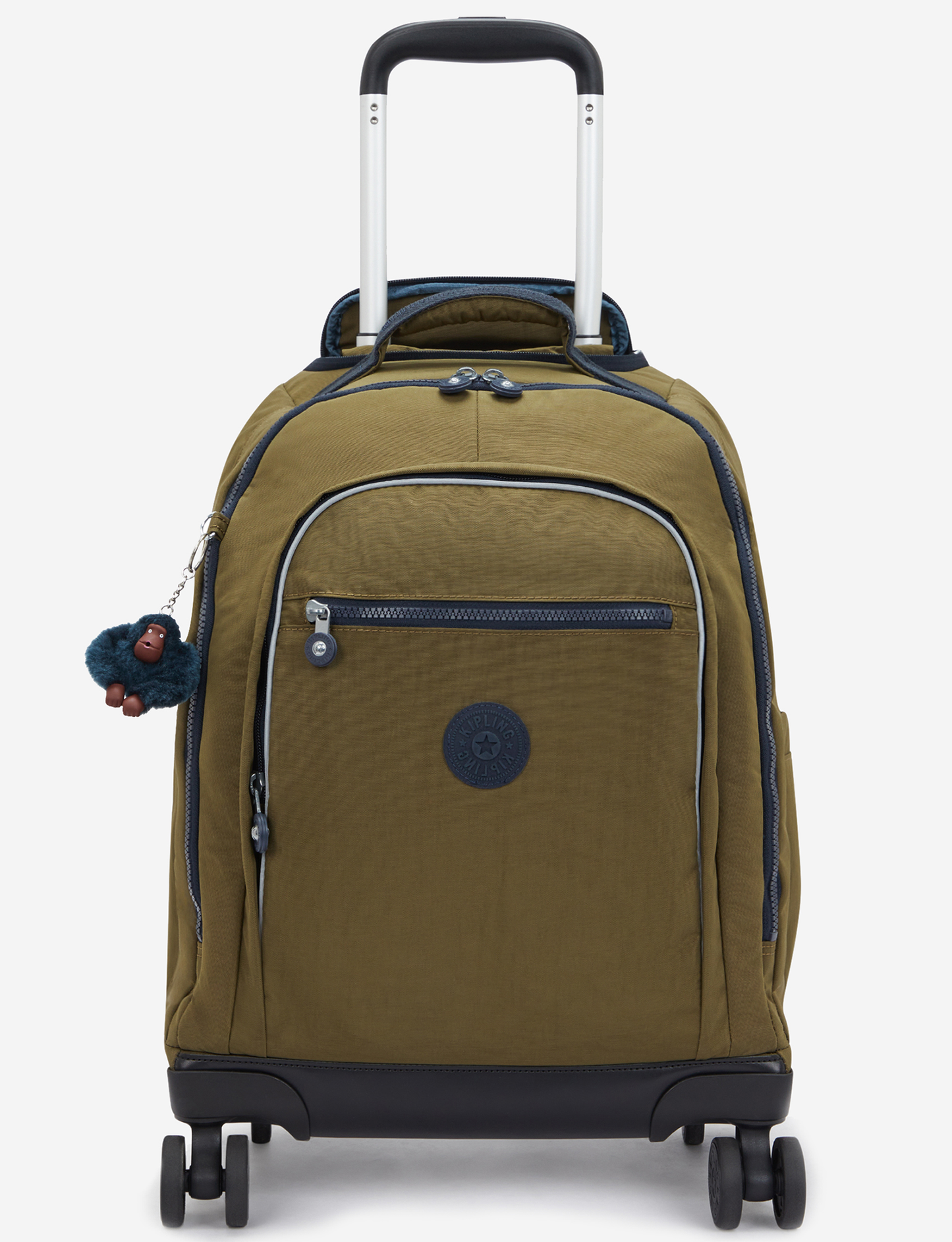 KIPLING New Zea Treasure Green Large wheeled backpack (with laptop compartment) I5246-1HW