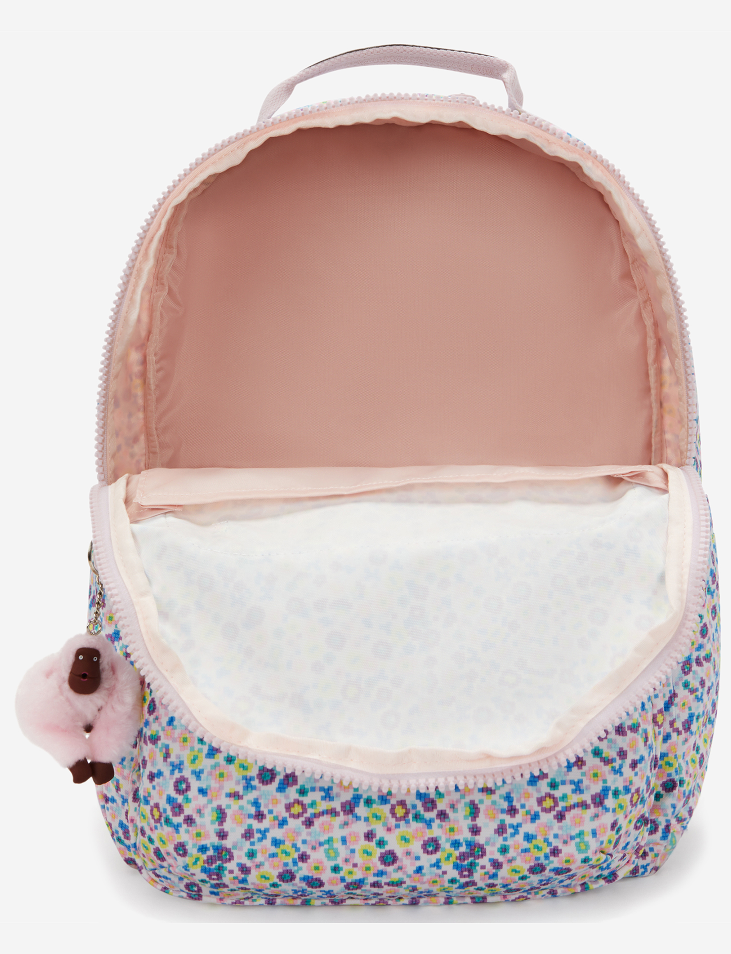 KIPLING Seoul Lap Digi Flower Prt Large backpack (with laptop compartment) I5816-7ER