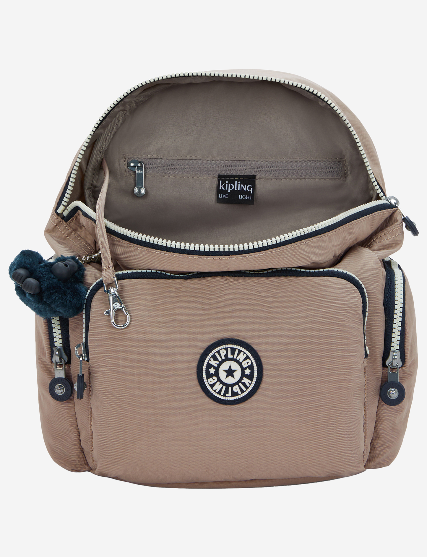 KIPLING City Zip S Soft Taupe C Small backpack I3523-7ML