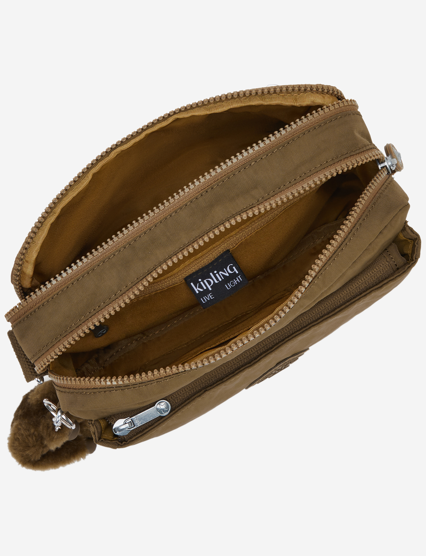 KIPLING Abanu M Smooth Khaki Medium crossbody I7076-1NA