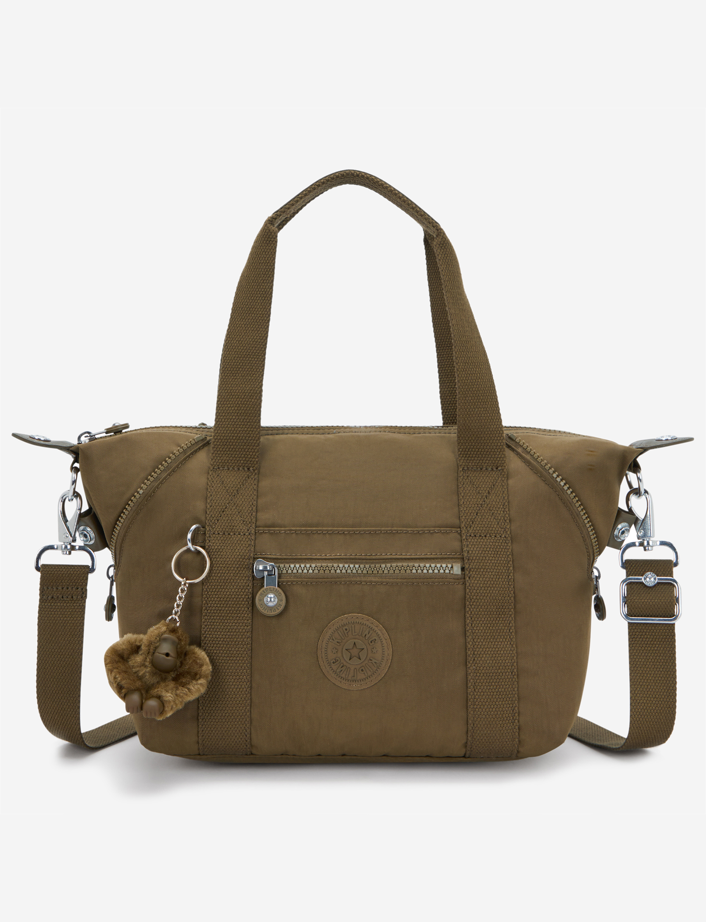 KIPLING Art Mini Smooth Khaki Small handbag (with removable shoulderstrap) 01327-1NA