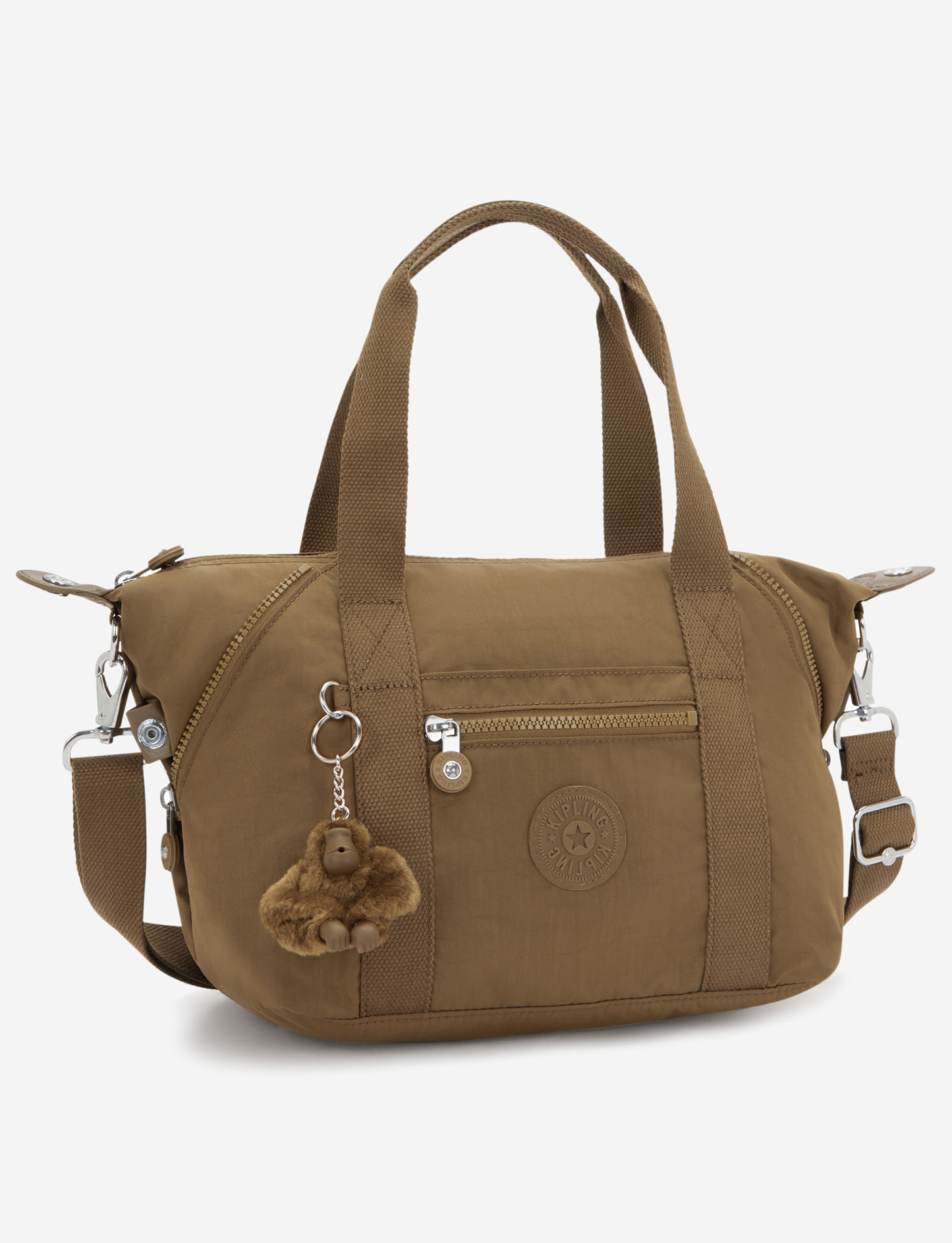 KIPLING Art Mini Smooth Khaki Small handbag (with removable shoulderstrap) 01327-1NA
