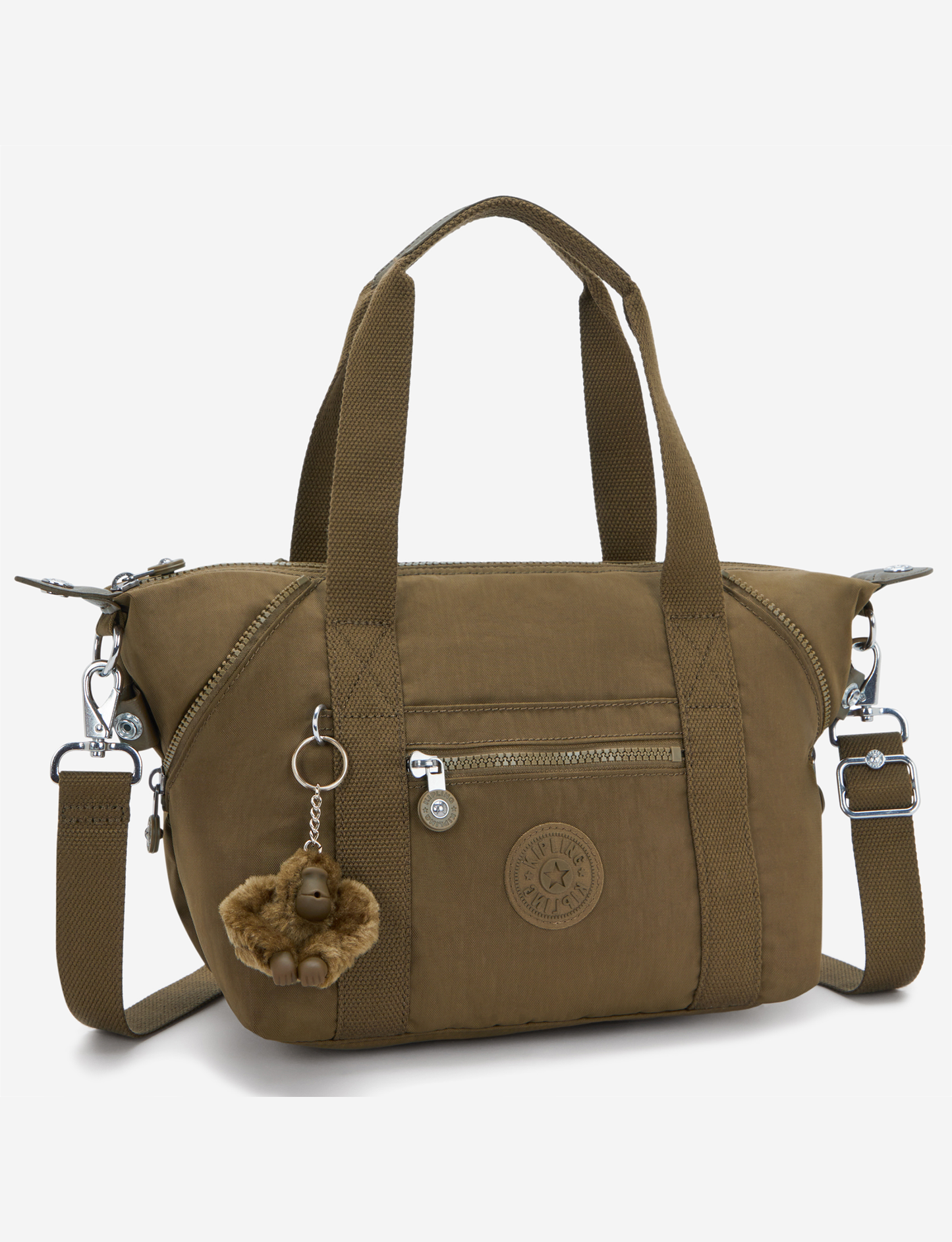 KIPLING Art Mini Smooth Khaki Small handbag (with removable shoulderstrap) 01327-1NA